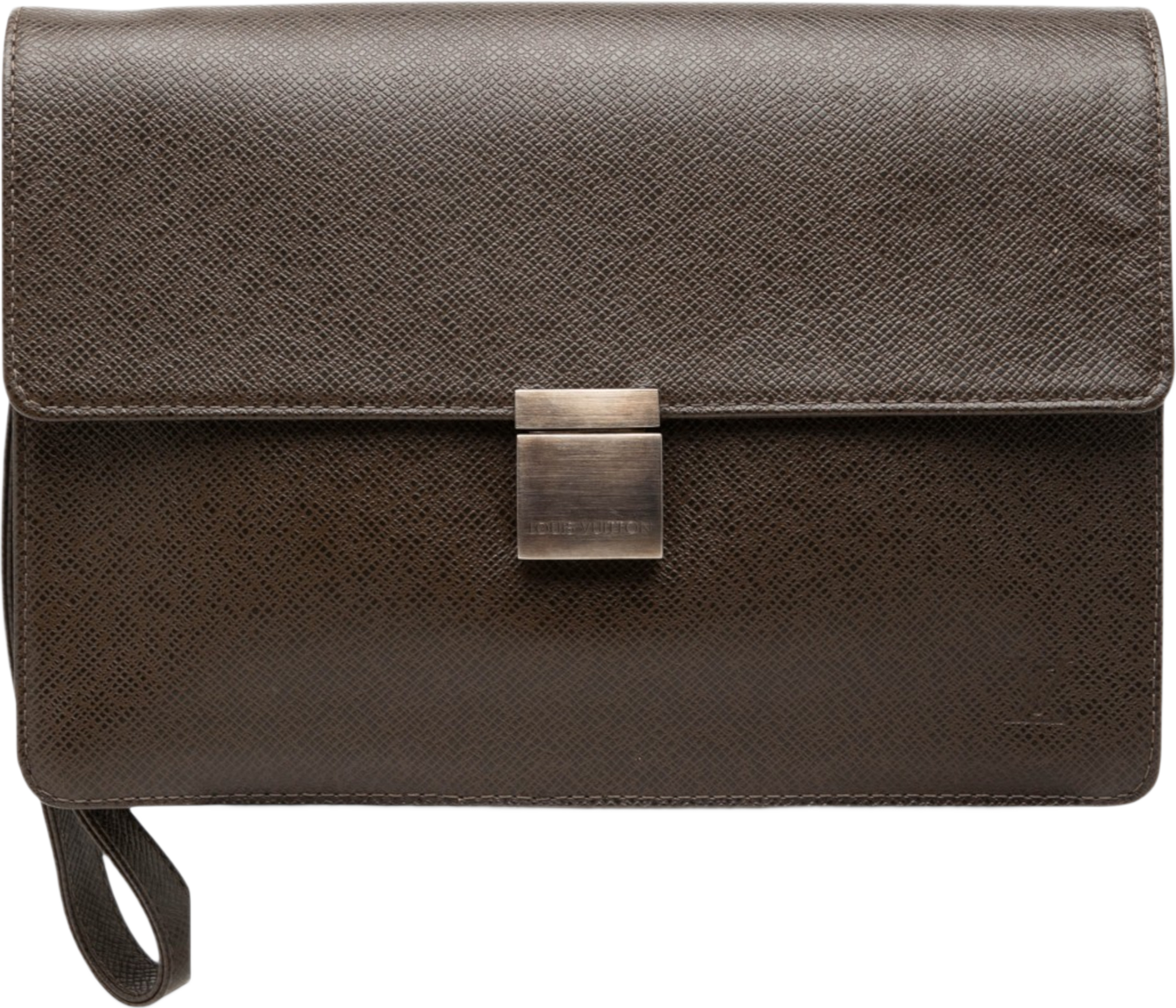 Louis Vuitton Taiga Selenga, från Luxclusif, i färgen dark brown. Klicka för att öppna bilden i stort format