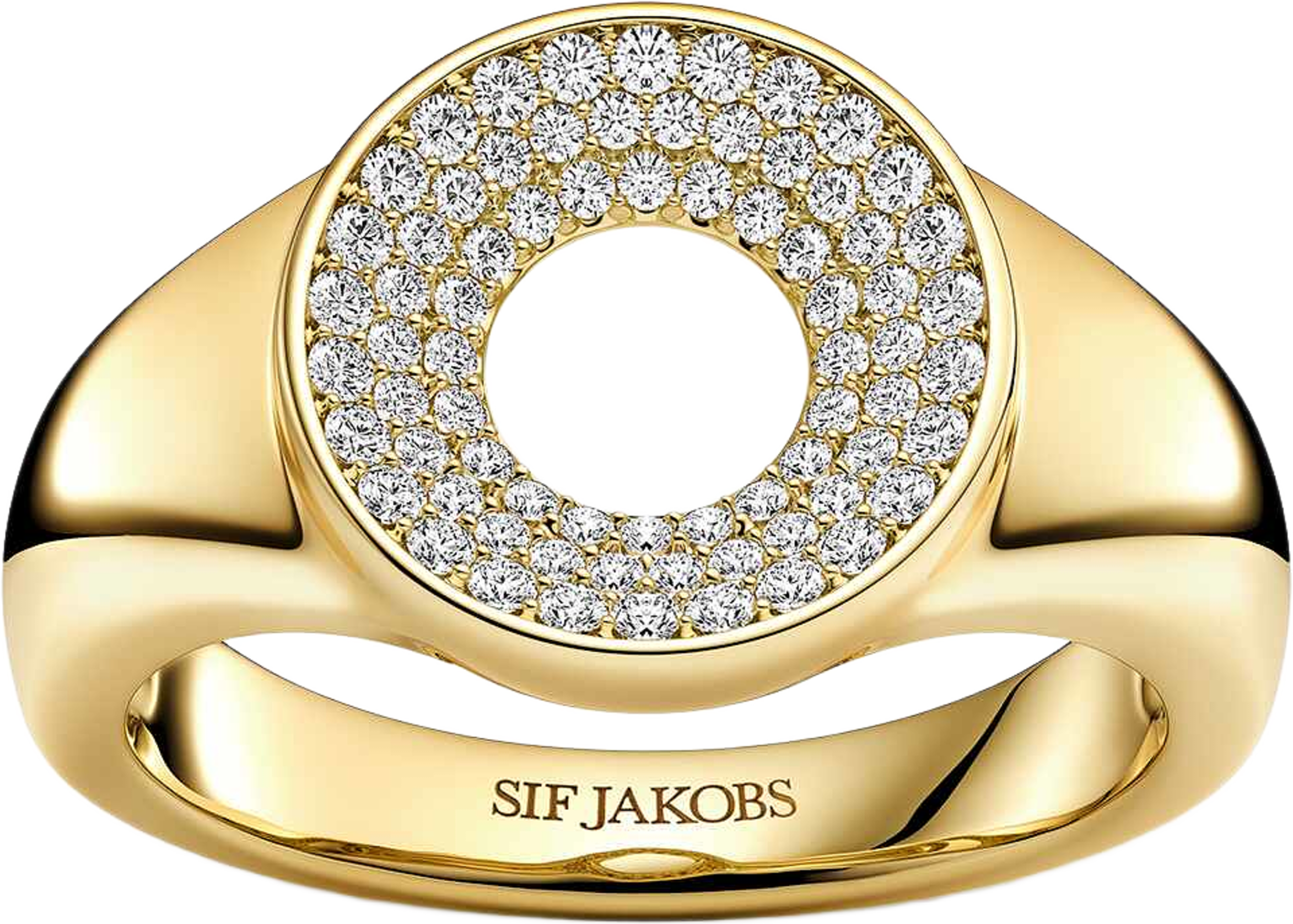 Melzo Ring, från Sif Jakobs Jewellery, i färgen gold. Klicka för att öppna bilden i stort format