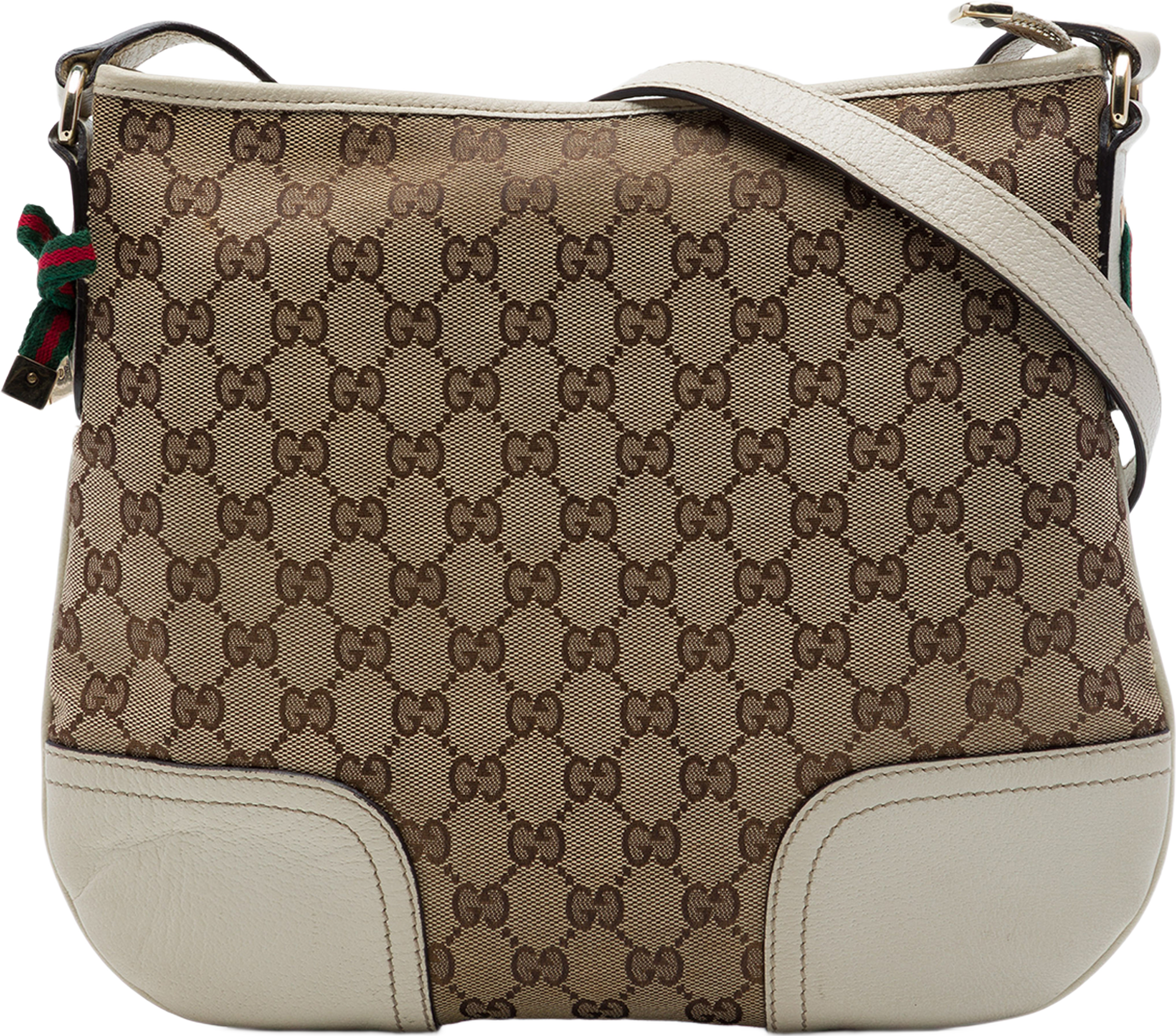 Gucci Gg Canvas Web Princy Crossbody, från Luxclusif, i färgen vit. Klicka för att öppna bilden i stort format