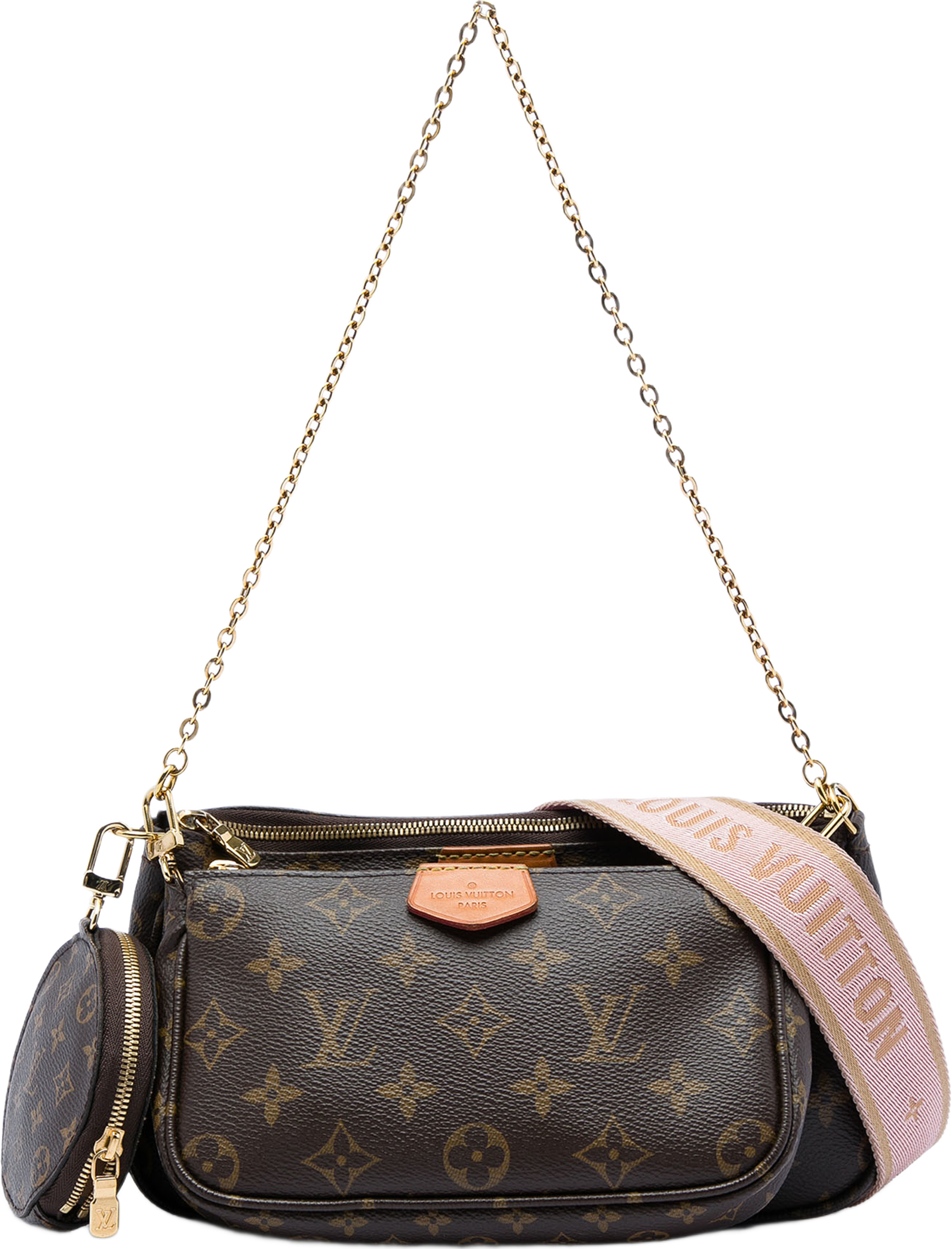 Louis Vuitton Monogram Multi Pochette Accessoires, från Luxclusif, i färgen brun. Klicka för att öppna bilden i stort format