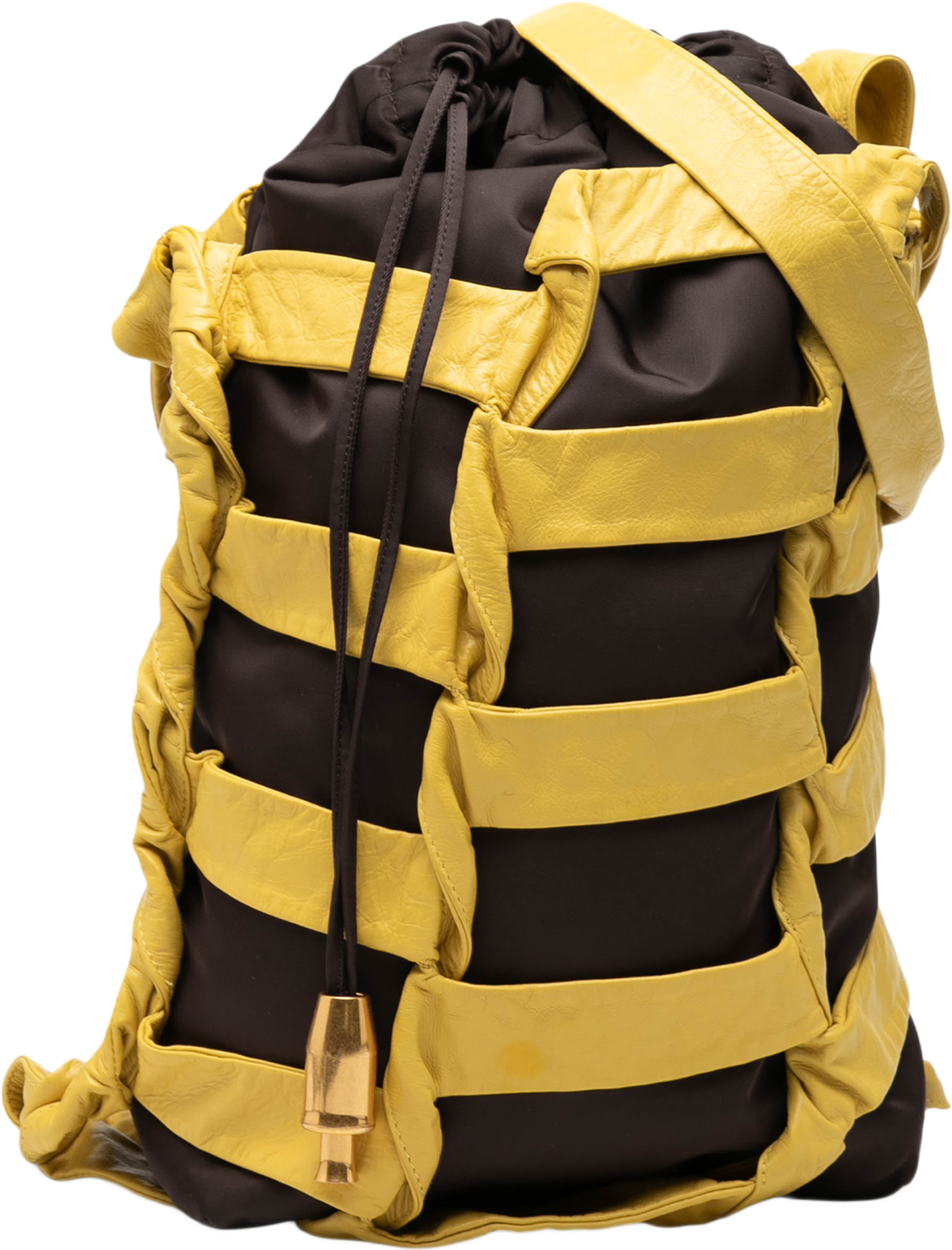 Bottega Veneta Nylon Bv Tape Bucket Bag, från Luxclusif, i färgen black. Klicka för att öppna bilden i stort format