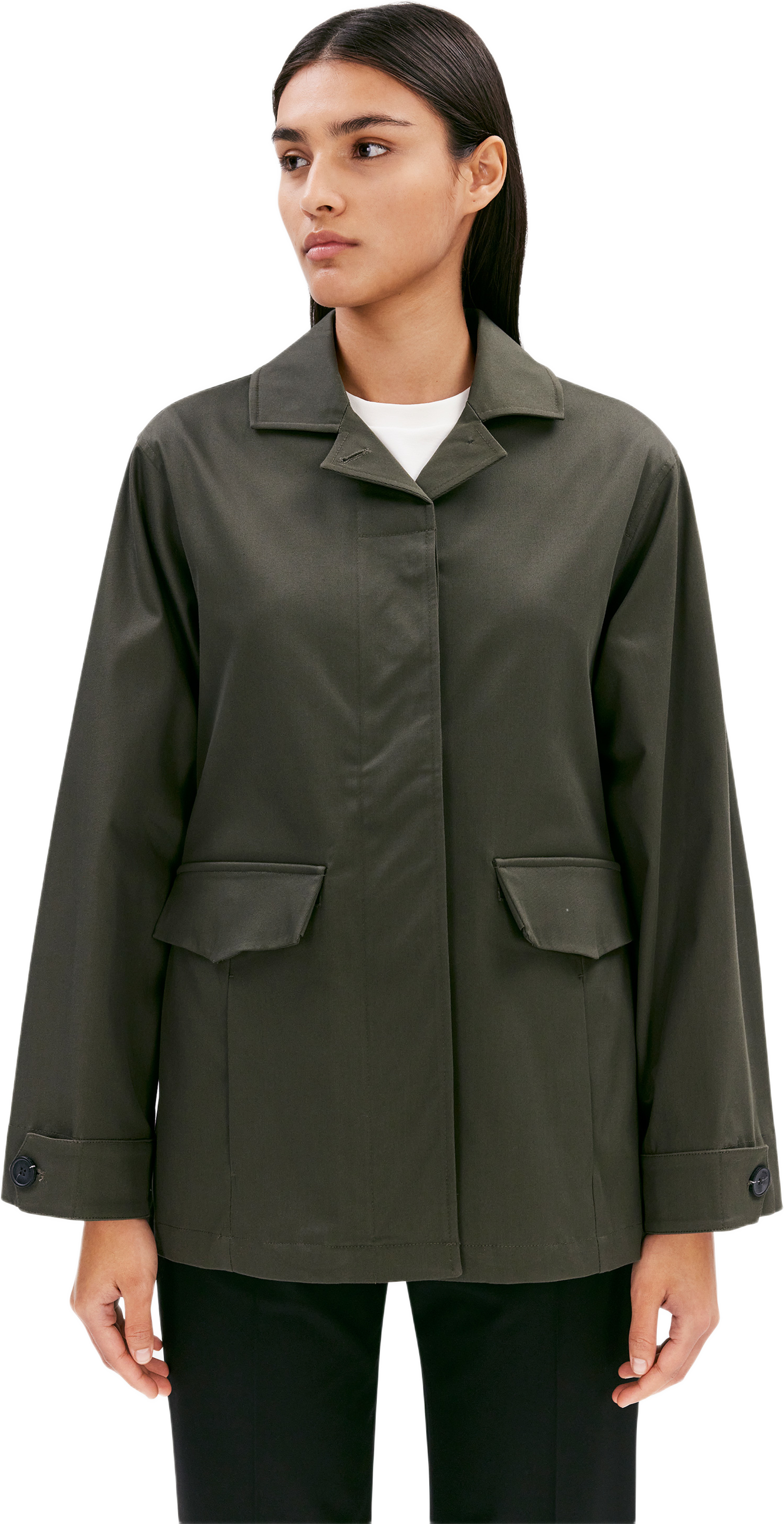 Evonne, från ELVINE, i färgen shelter green. Klicka för att öppna bilden i stort format