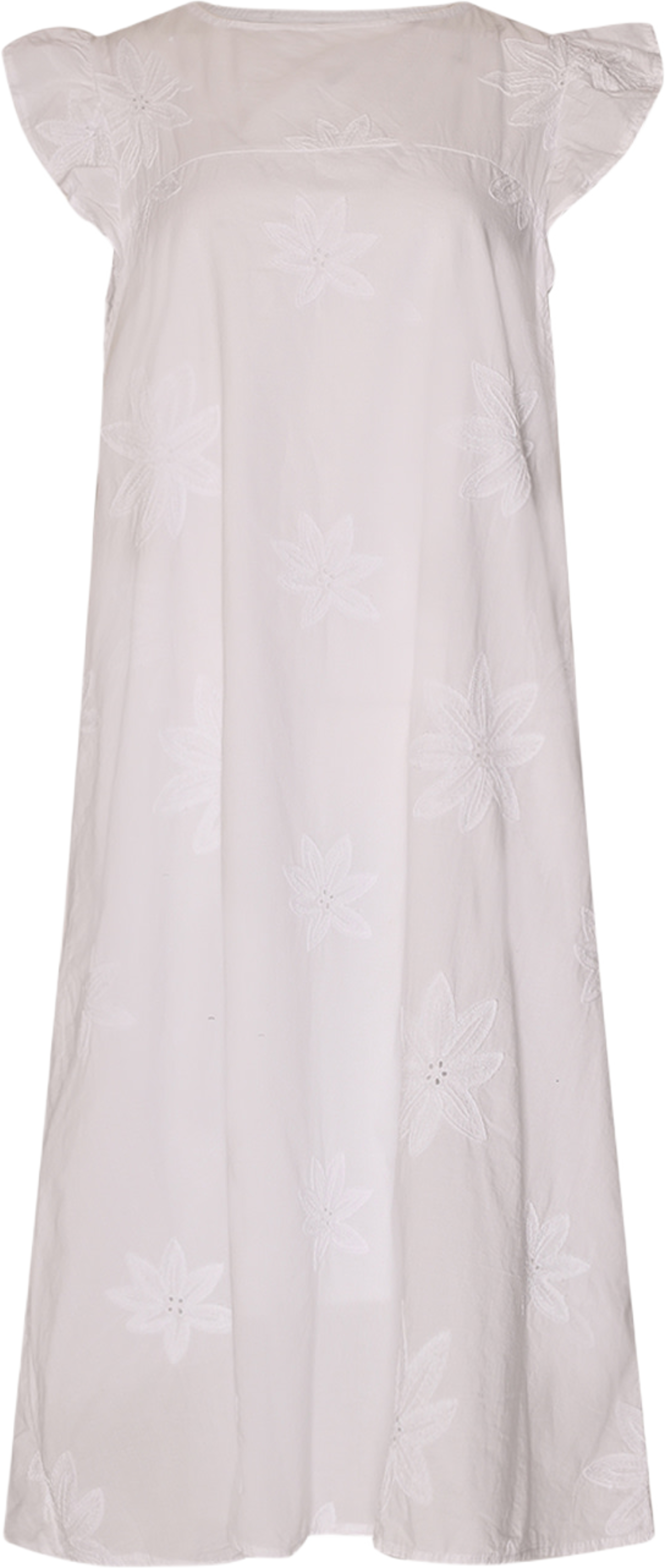 Idahlia, Ss Dress, Cotton - White
