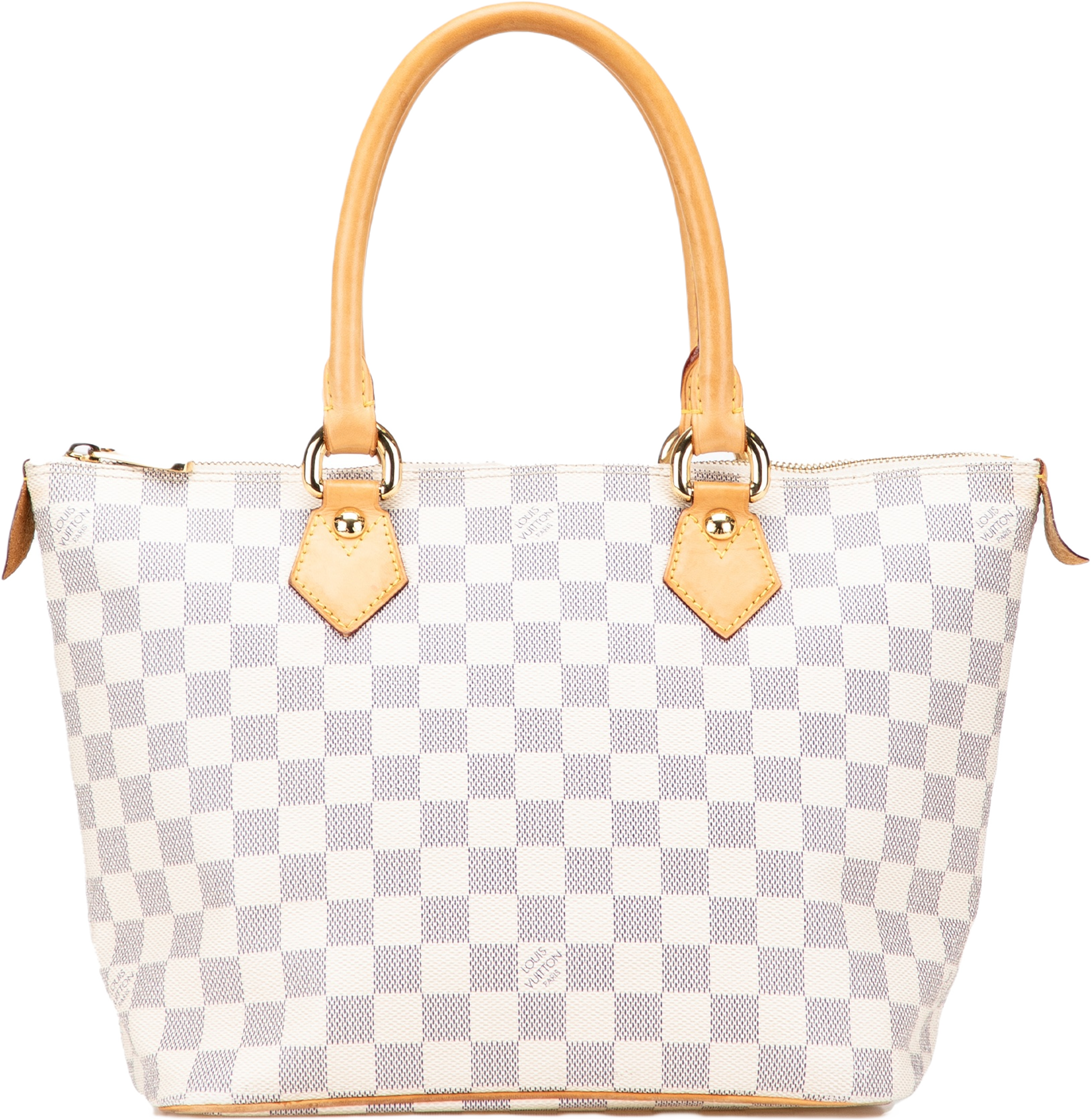 Louis Vuitton Damier Azur Saleya Pm, från Luxclusif, i färgen white. Klicka för att öppna bilden i stort format