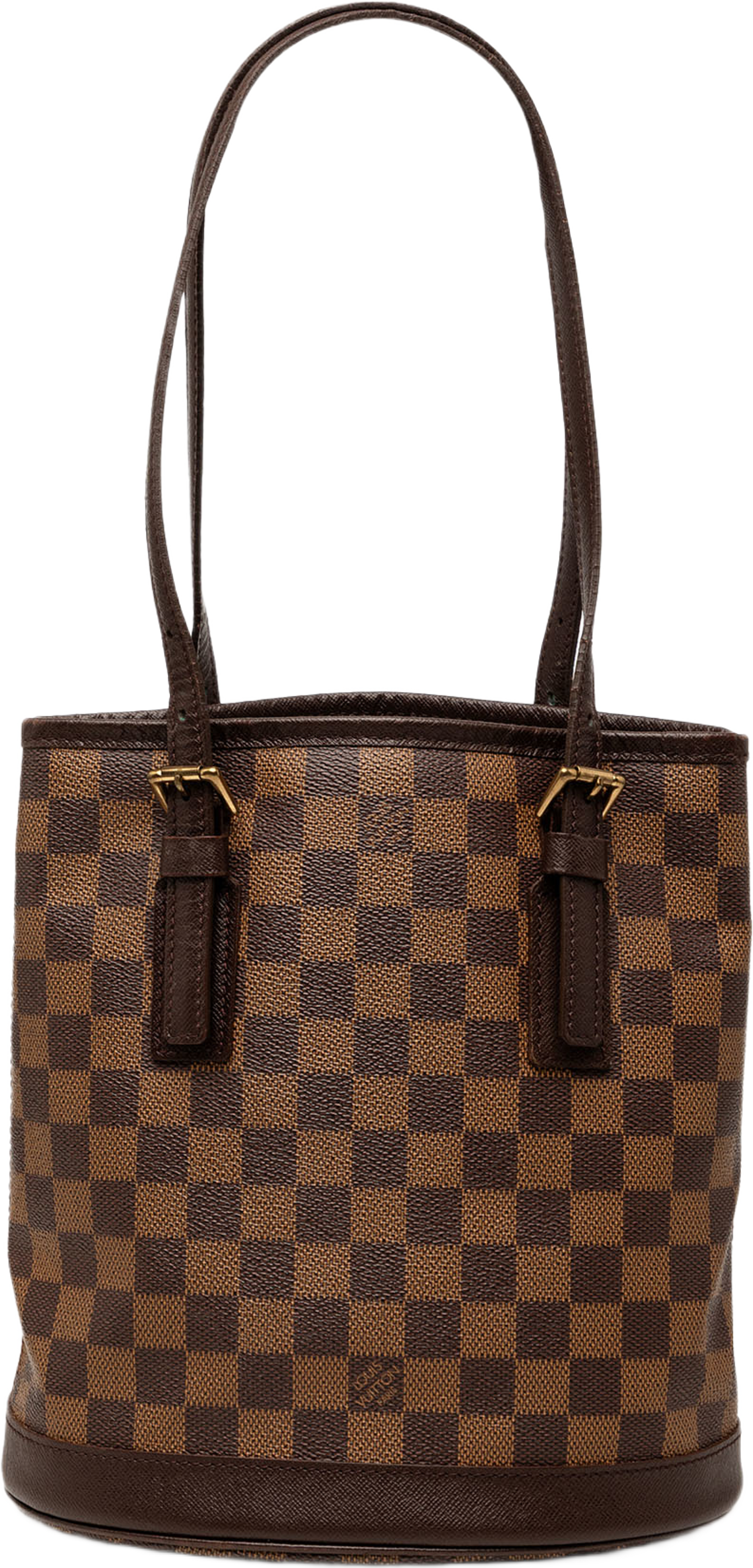 Louis Vuitton Damier Ebene Marais, från Luxclusif, i färgen brun. Klicka för att öppna bilden i stort format