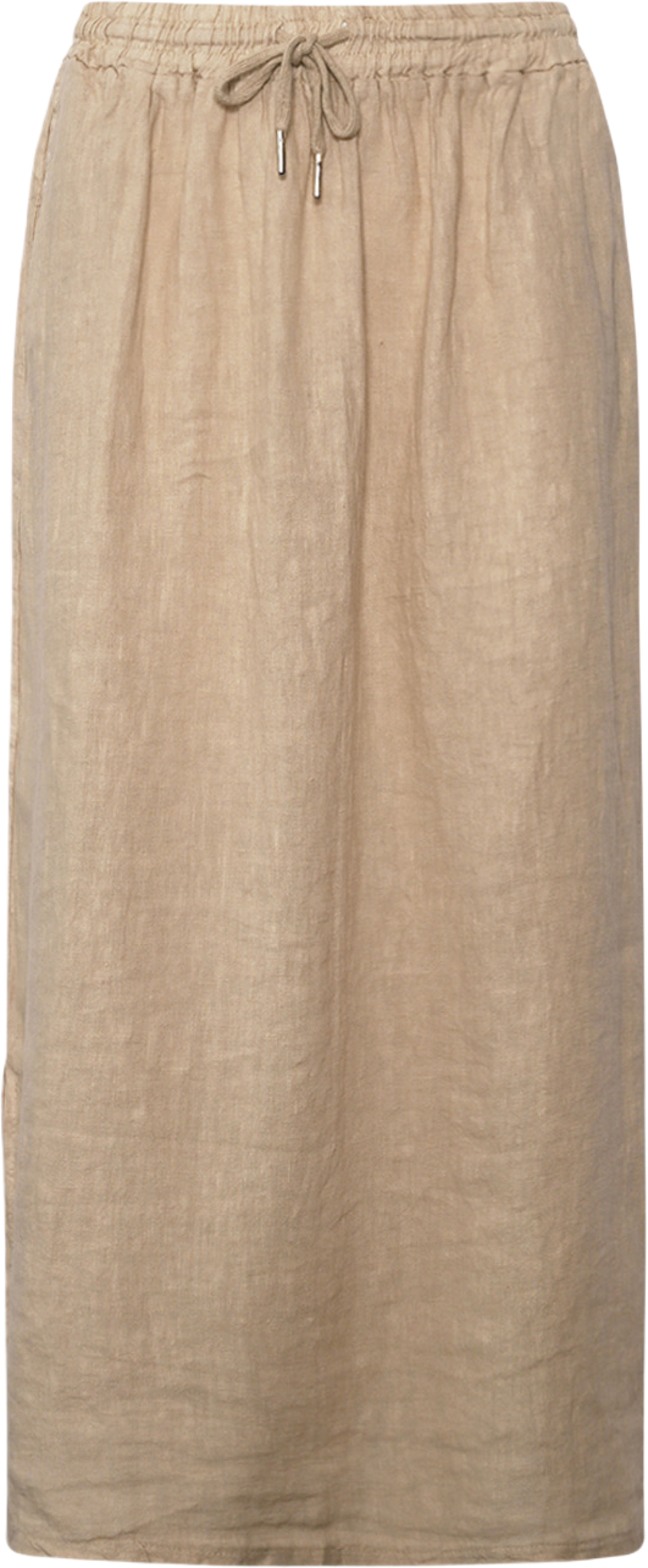 Hildur, Long Skirt, Linen - Soft Grey