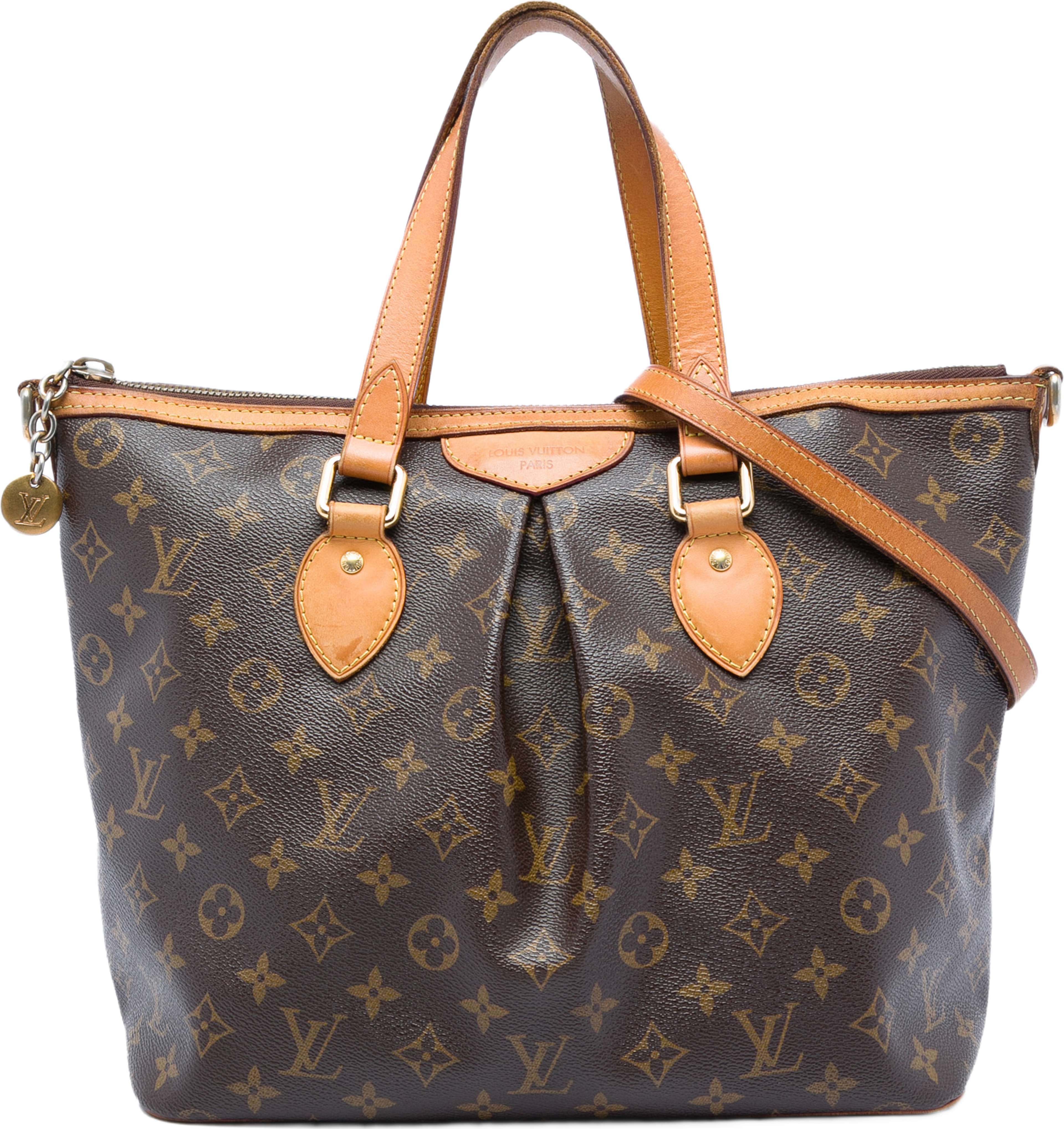 Louis Vuitton Monogram Palermo Pm, från Luxclusif, i färgen brun. Klicka för att öppna bilden i stort format