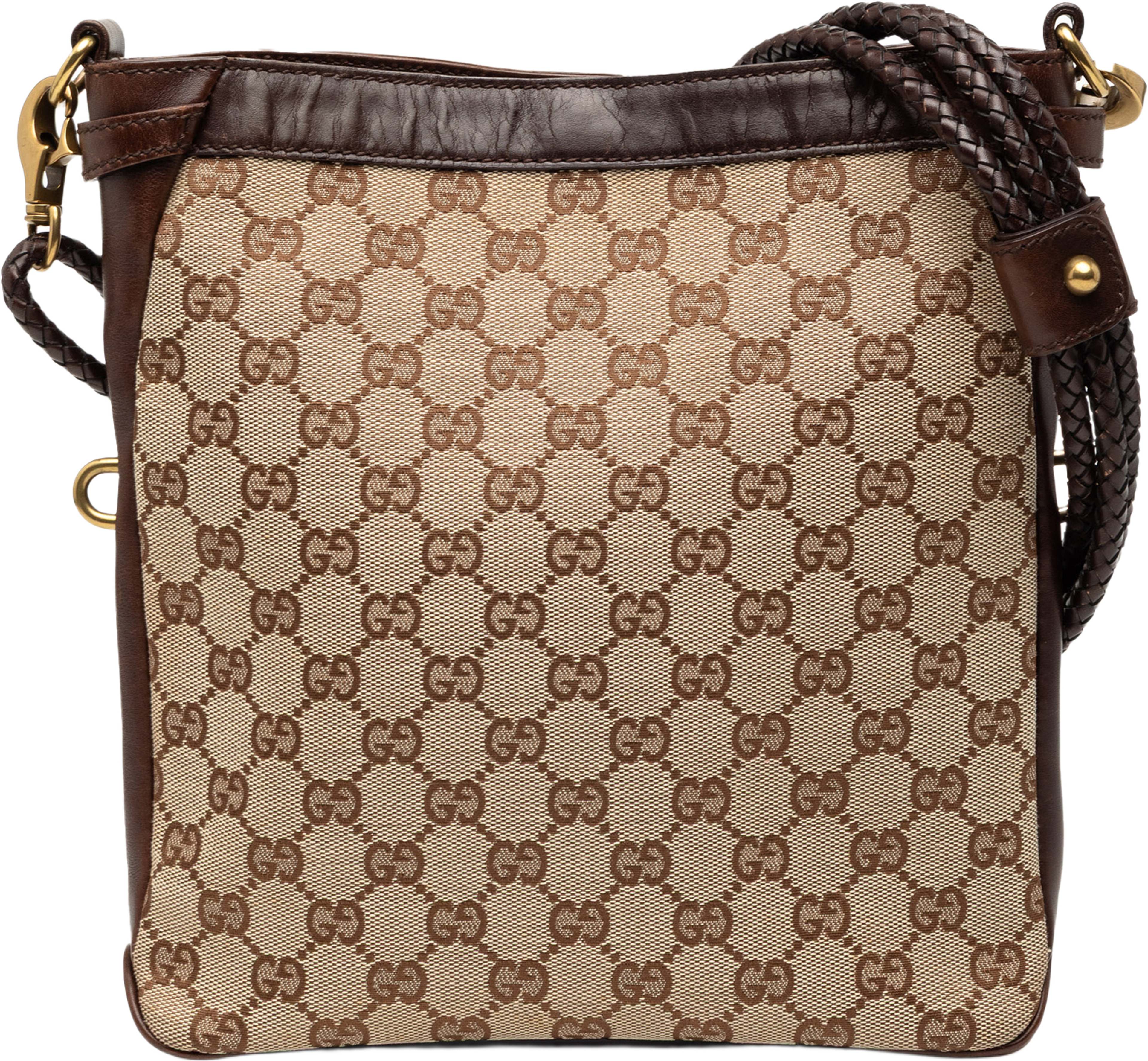 Gucci Gg Canvas Crossbody, från Luxclusif, i färgen beige. Klicka för att öppna bilden i stort format