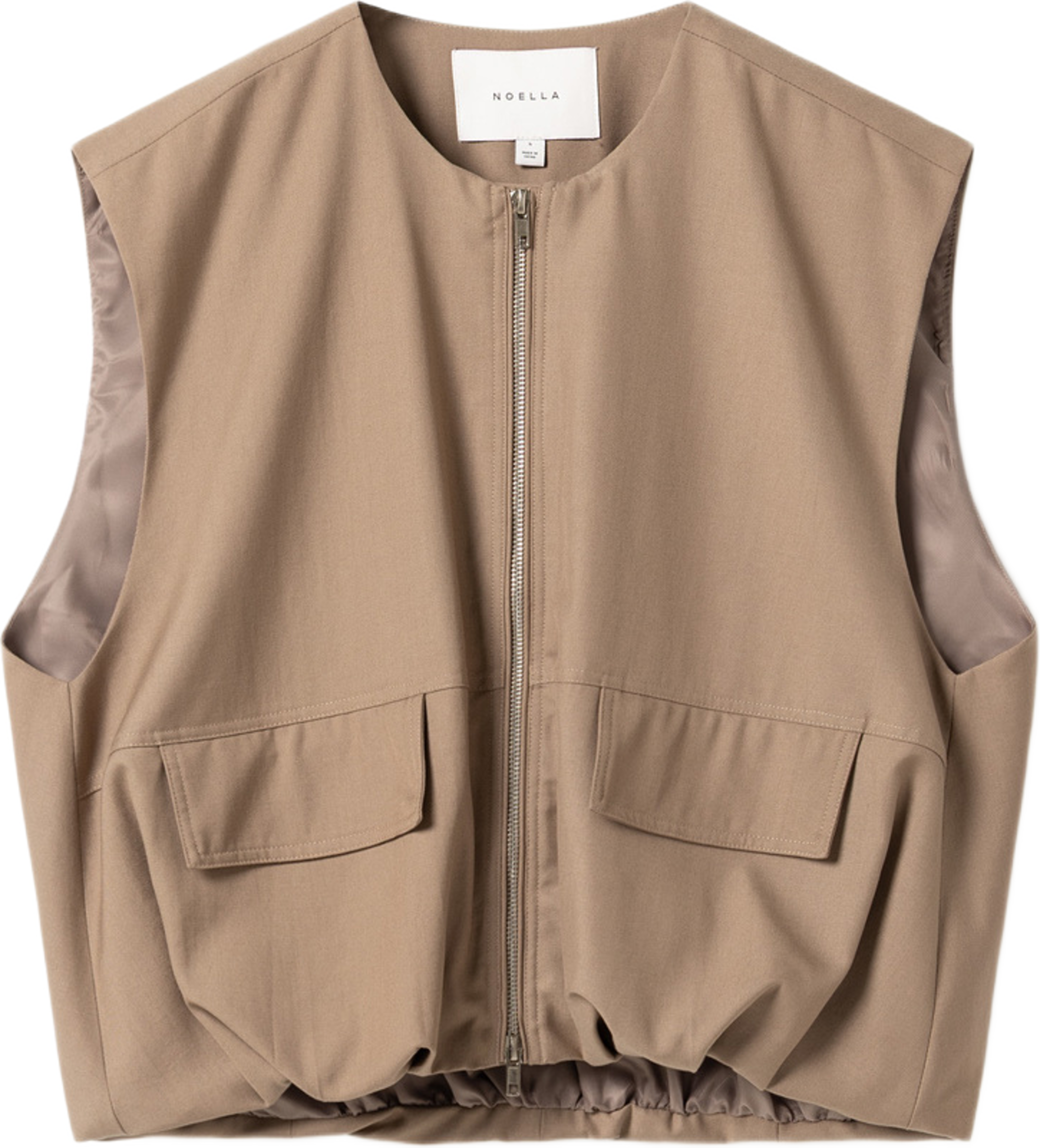 N-melany Vest - Timber Brown, från Noella, i färgen timber brown. Klicka för att öppna bilden i stort format