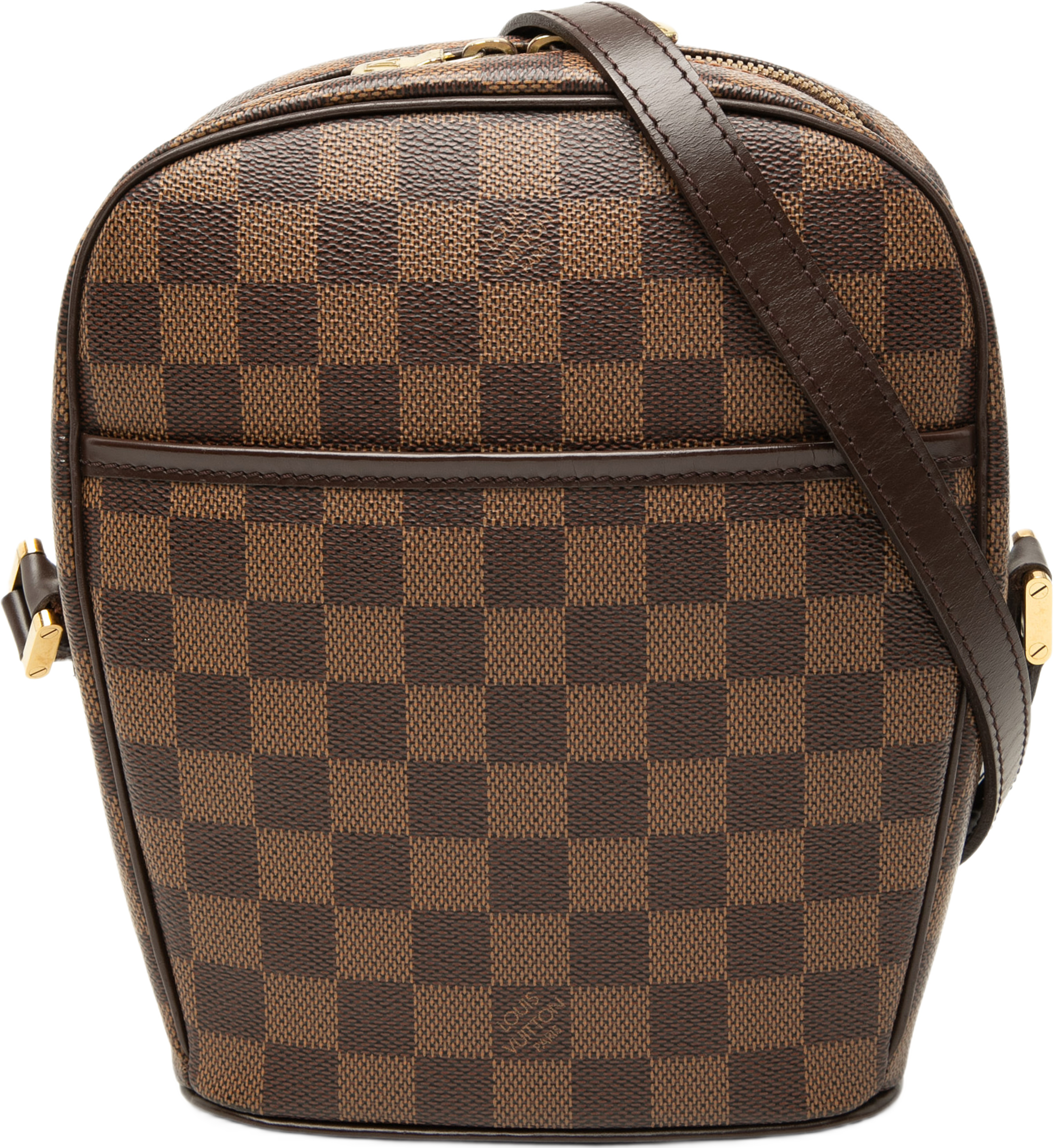 Louis Vuitton Damier Ebene Ipanema Pm, från Luxclusif, i färgen brun. Klicka för att öppna bilden i stort format