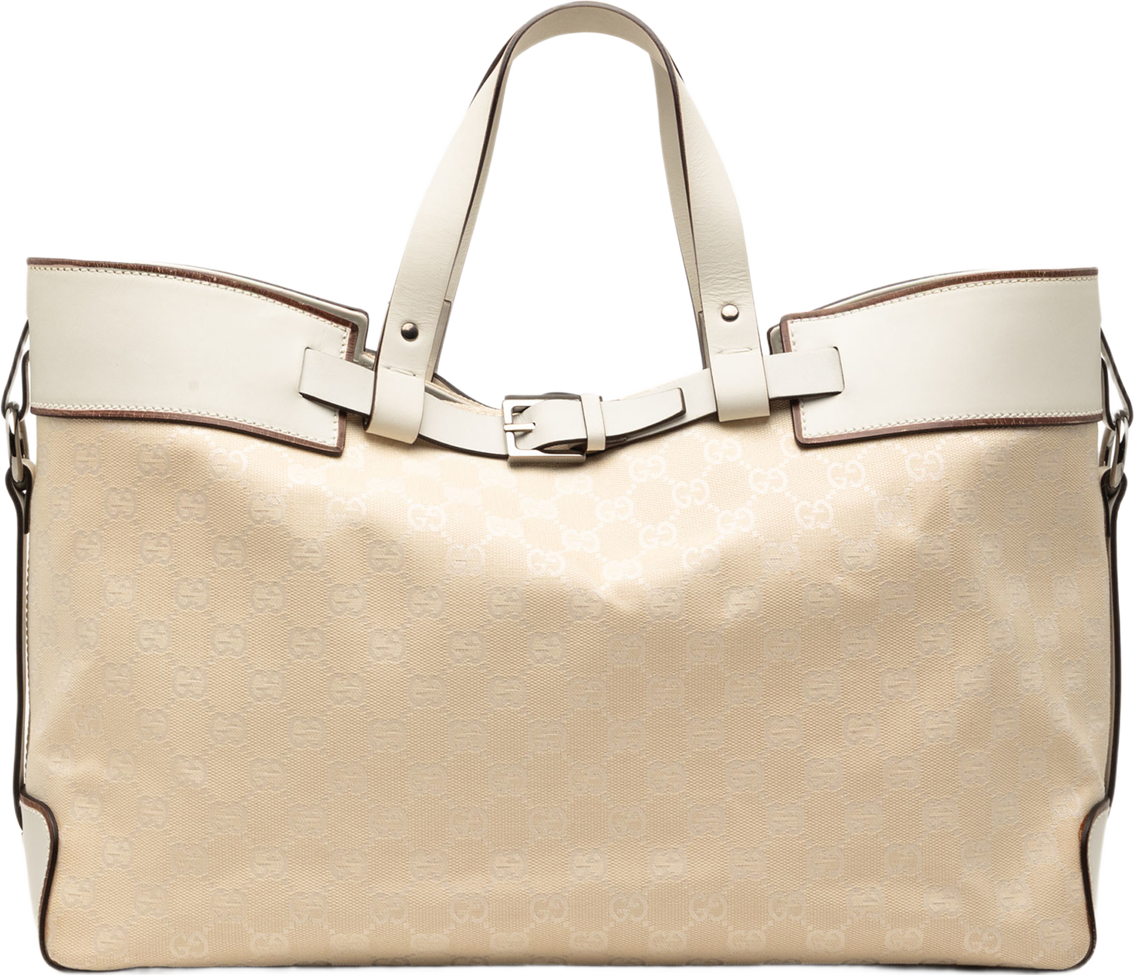 Gucci Gg Canvas Tote, från Luxclusif, i färgen vit. Klicka för att öppna bilden i stort format