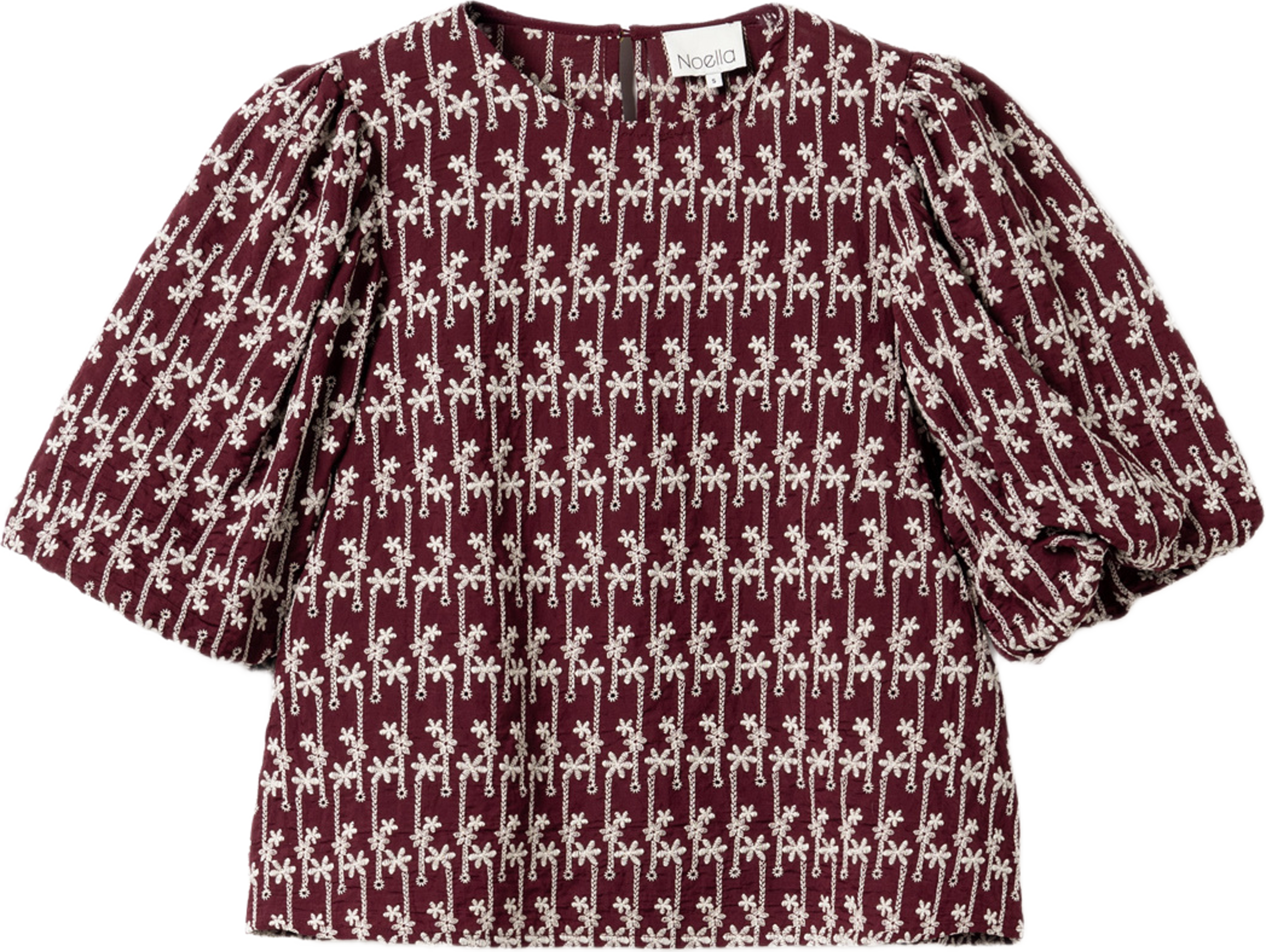 Shelly Blouse - Dusty Mahogany, från Noella, i färgen dusty mahogany. Klicka för att öppna bilden i stort format