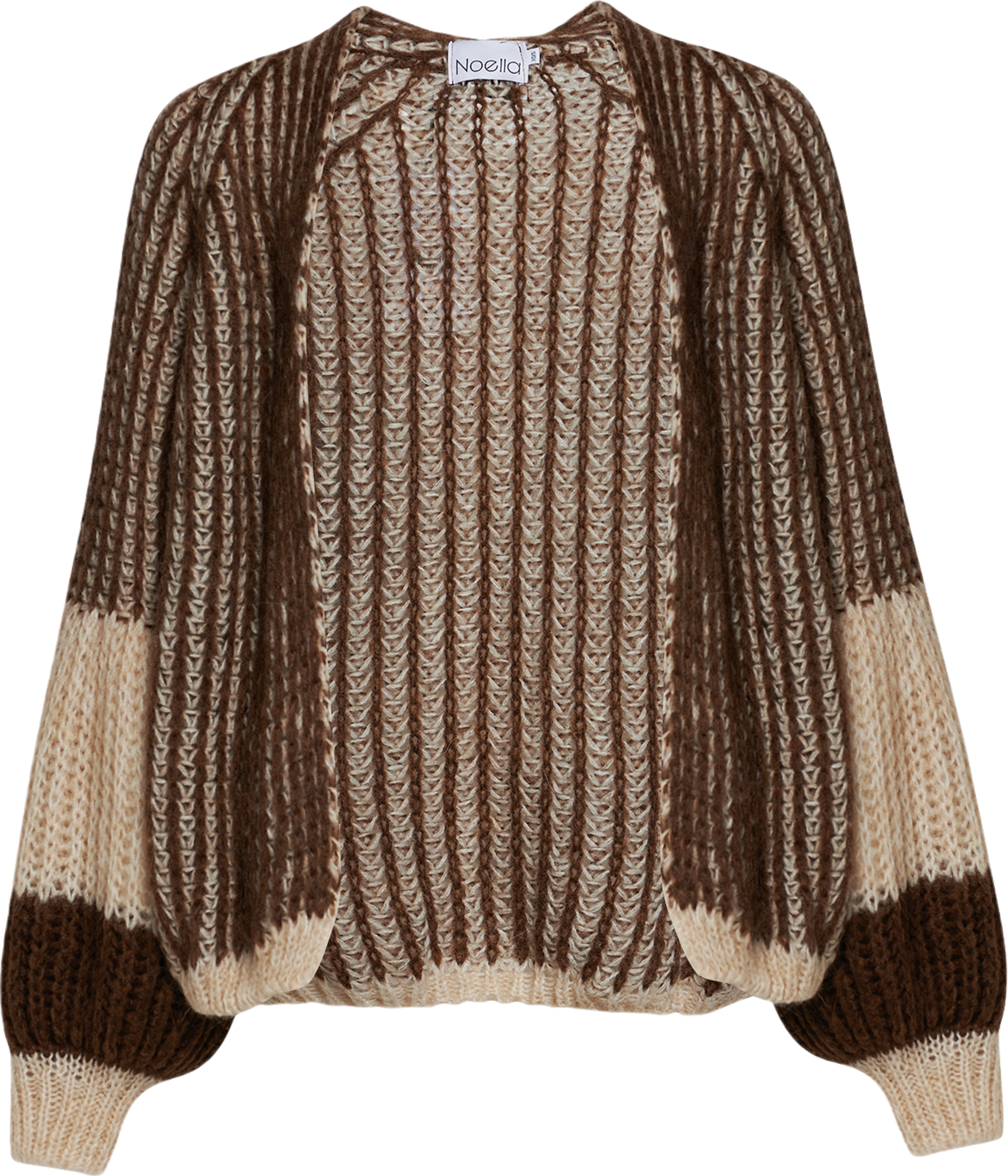 Liana Knit Cardigan - Beige/brown