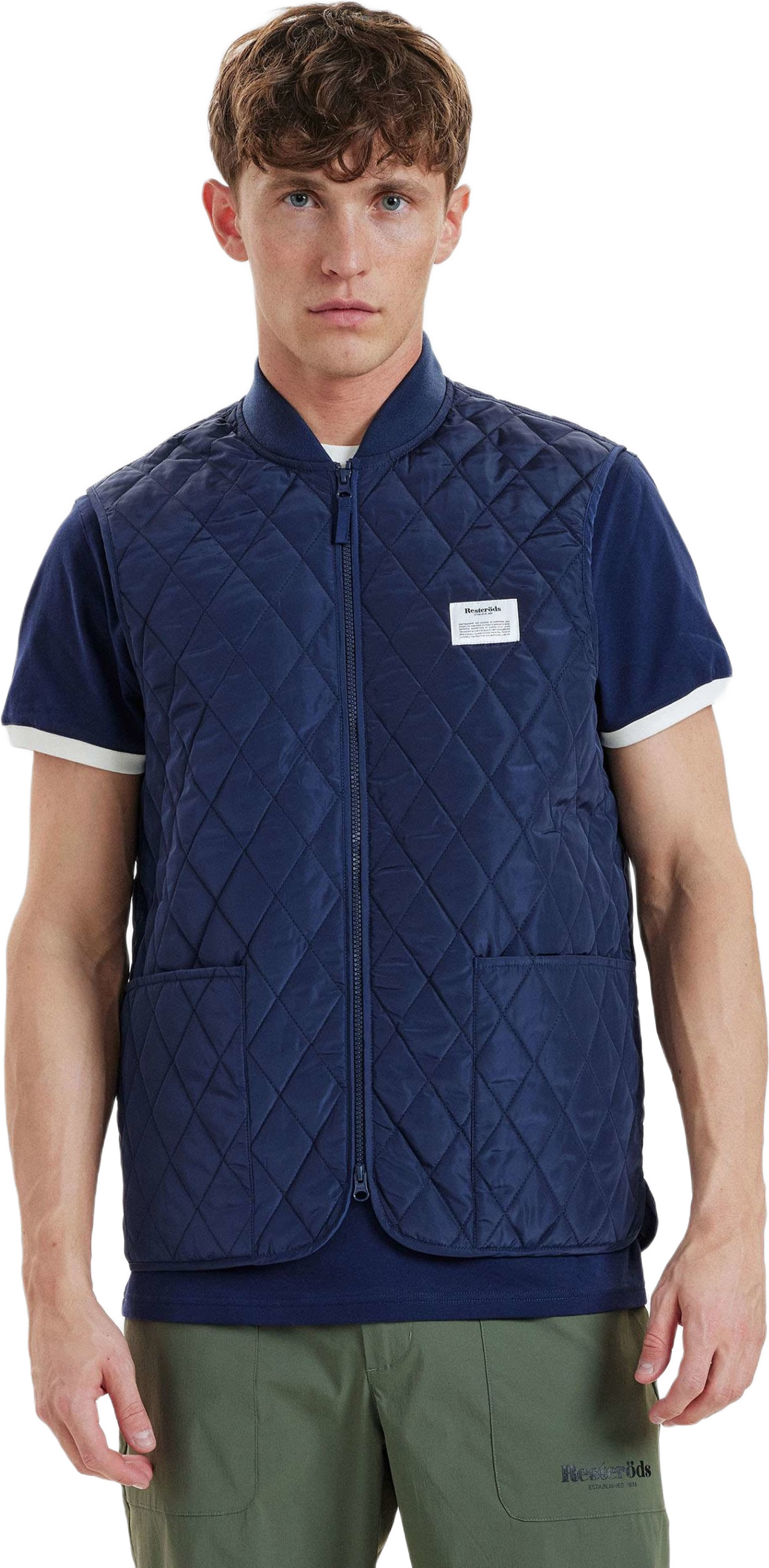 Quiltad Väst | Återvunnen Polyester | Grön