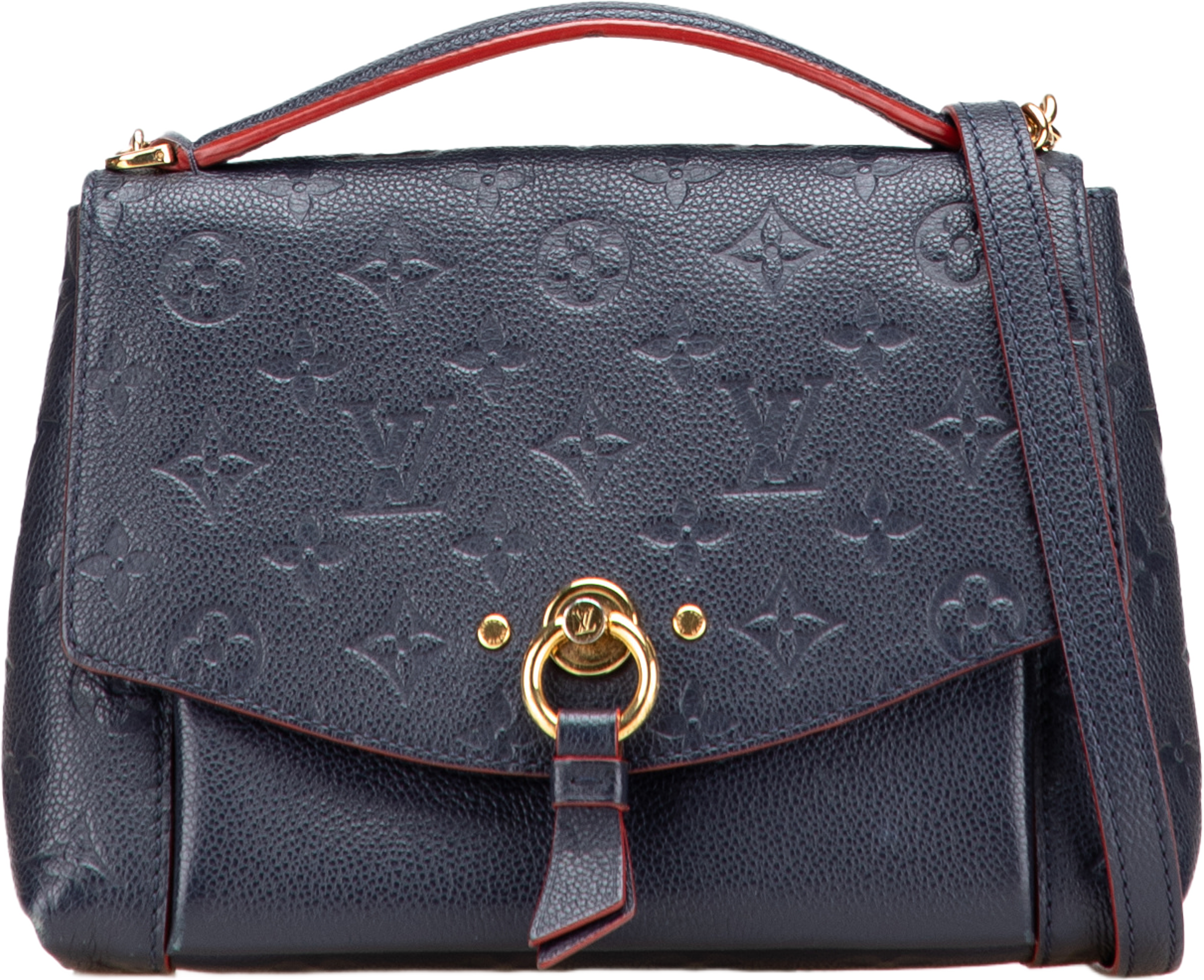 Louis Vuitton Monogram Empreinte Blanche Bb, från Luxclusif, i färgen navy. Klicka för att öppna bilden i stort format