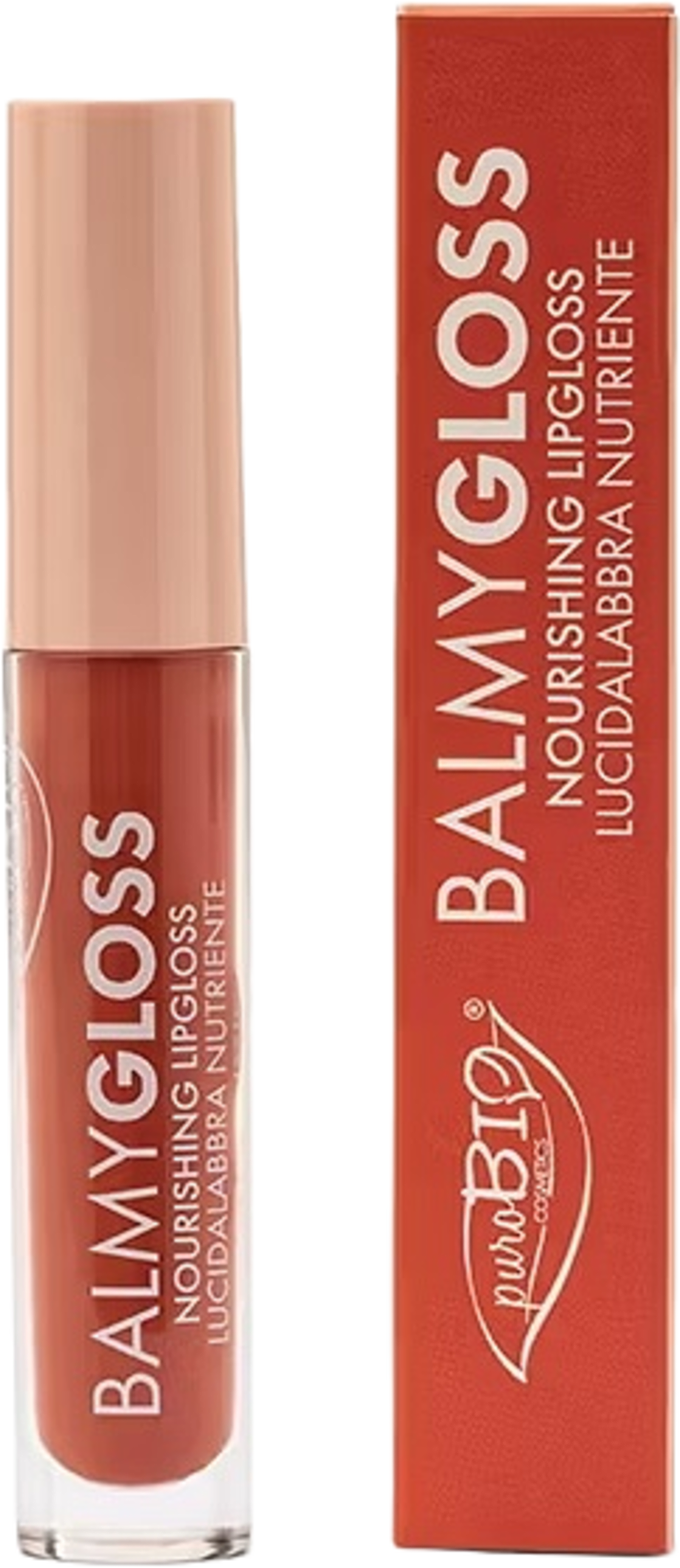 Balmygloss, från PuroBio, i färgen 01 peach nude. Klicka för att öppna bilden i stort format