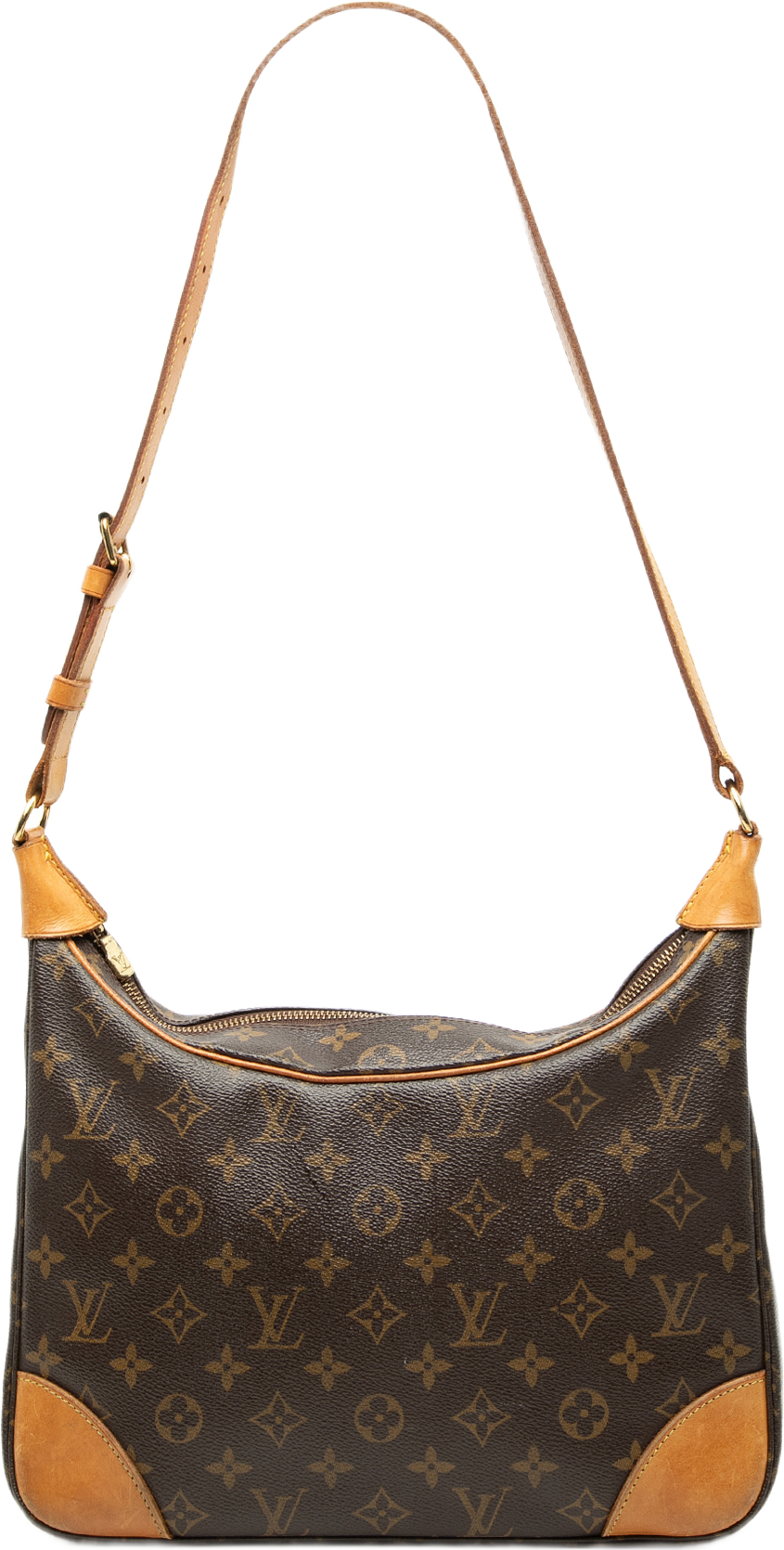 Louis Vuitton Monogram Boulogne 30, från Luxclusif, i färgen brun. Klicka för att öppna bilden i stort format
