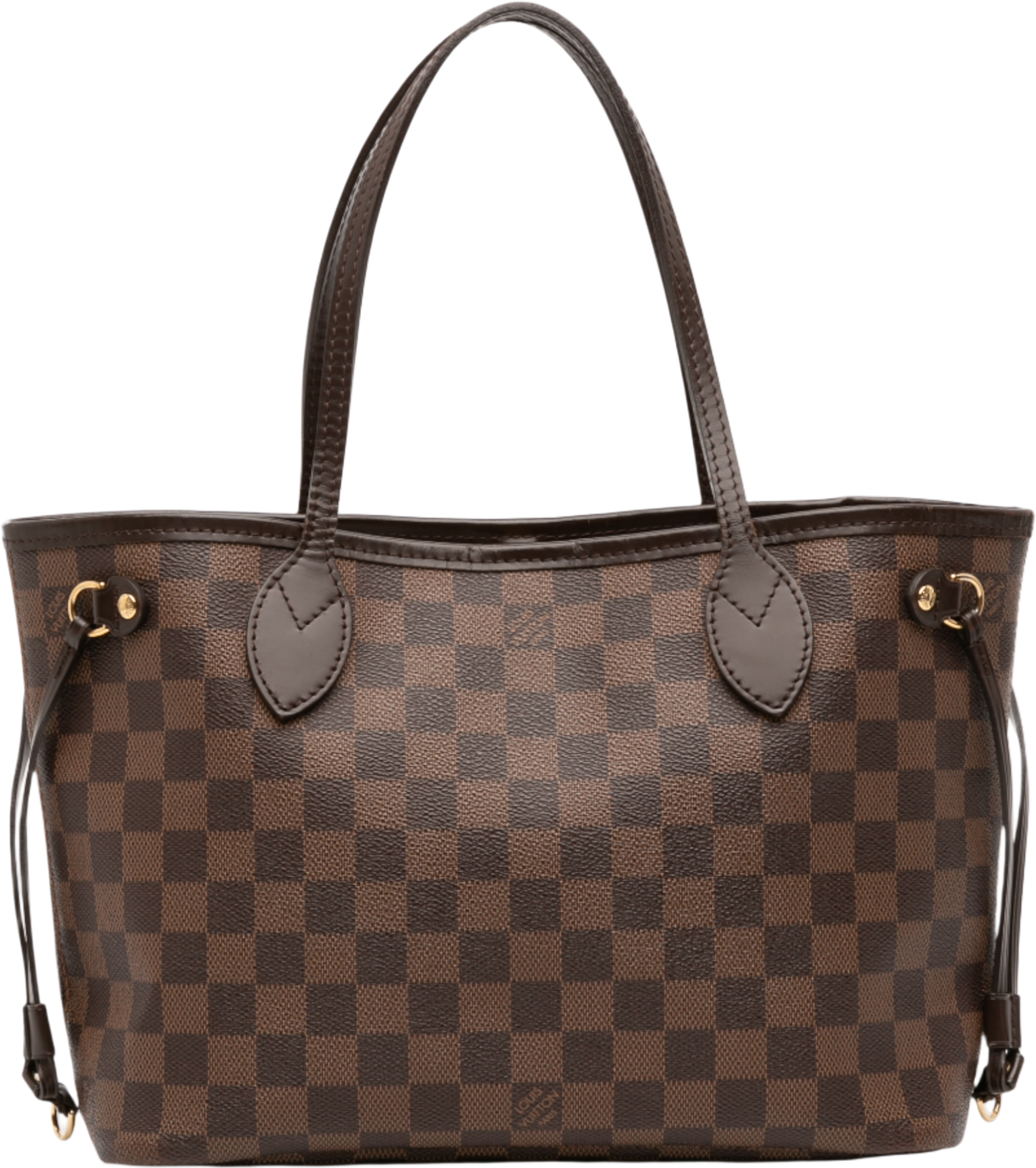Louis Vuitton Damier Ebene Neverfull Pm, från Luxclusif, i färgen brown. Klicka för att öppna bilden i stort format