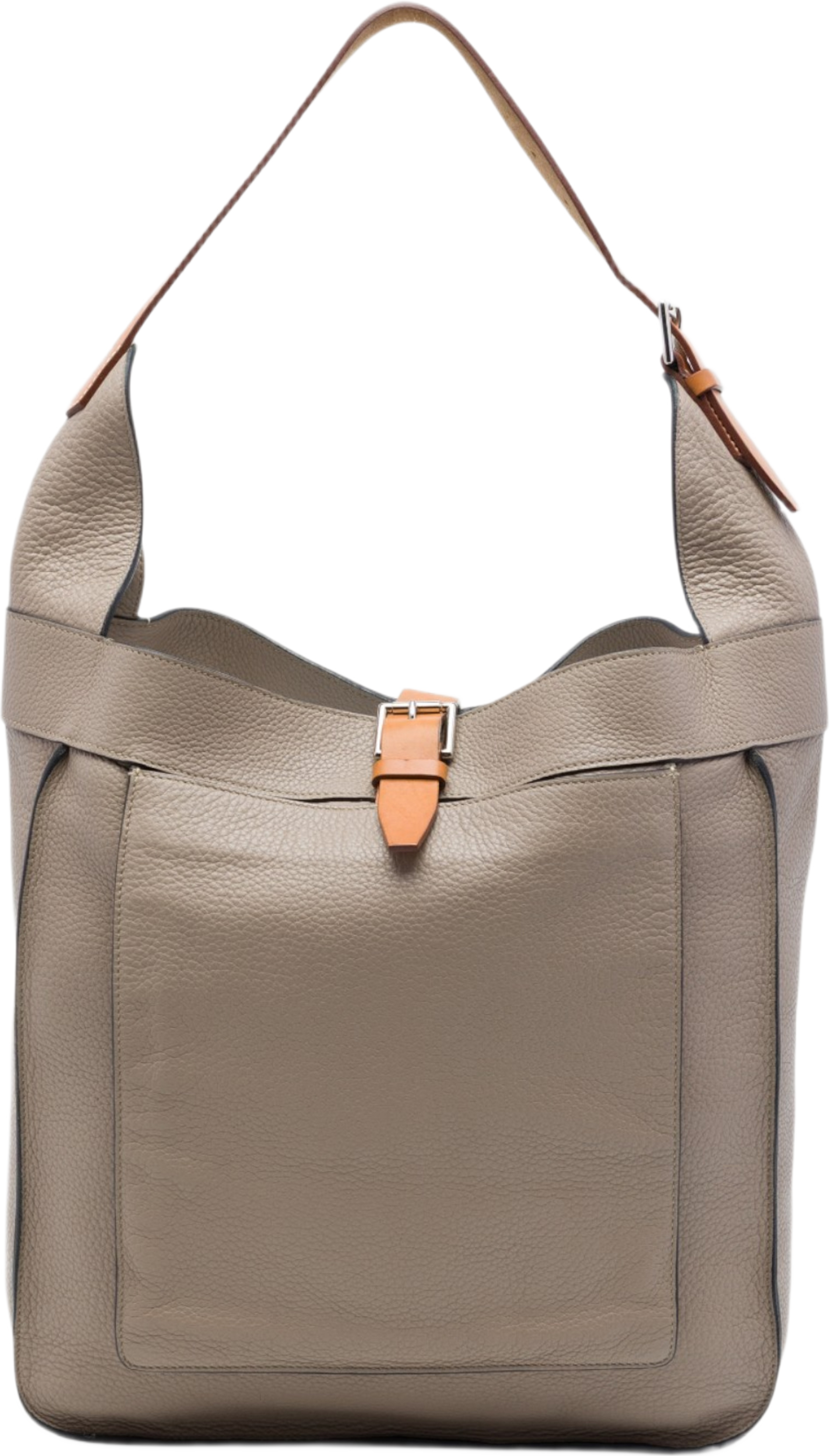 Hermès Clemence Marwari Gm, från Luxclusif, i färgen brun. Klicka för att öppna bilden i stort format