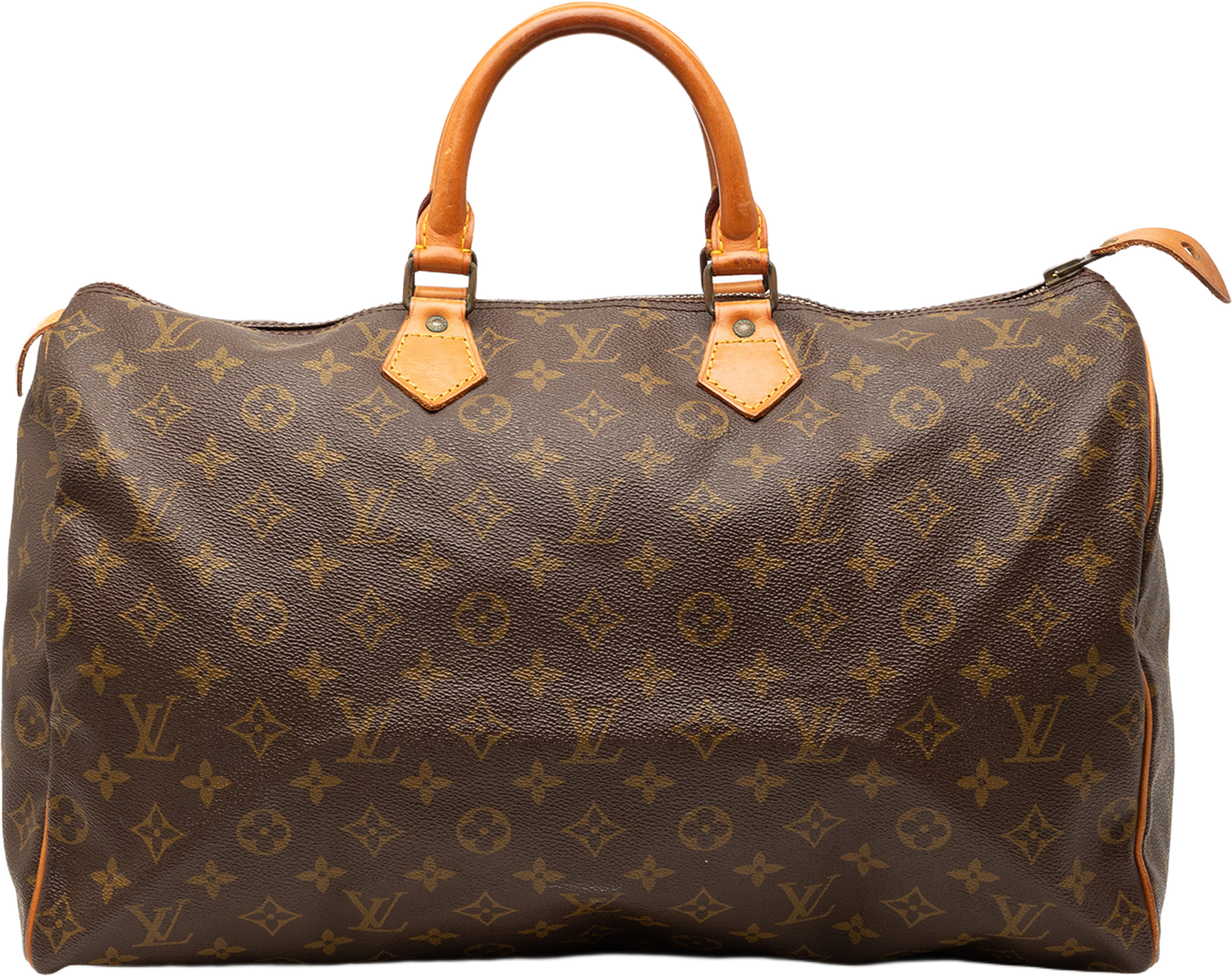 Louis Vuitton Monogram Speedy 40, från Luxclusif, i färgen brown. Klicka för att öppna bilden i stort format