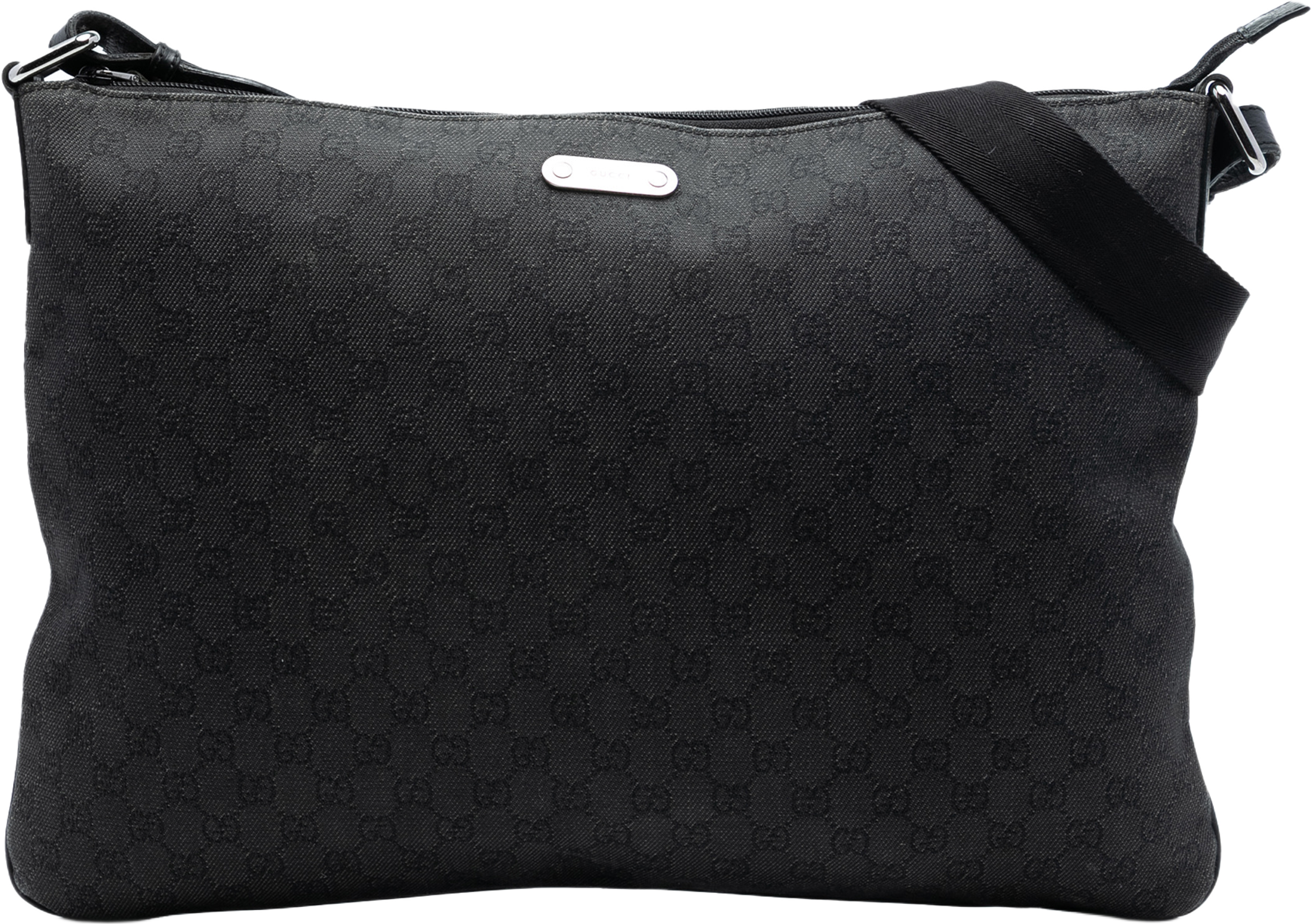 Gucci Gg Denim Crossbody, från Luxclusif, i färgen black. Klicka för att öppna bilden i stort format