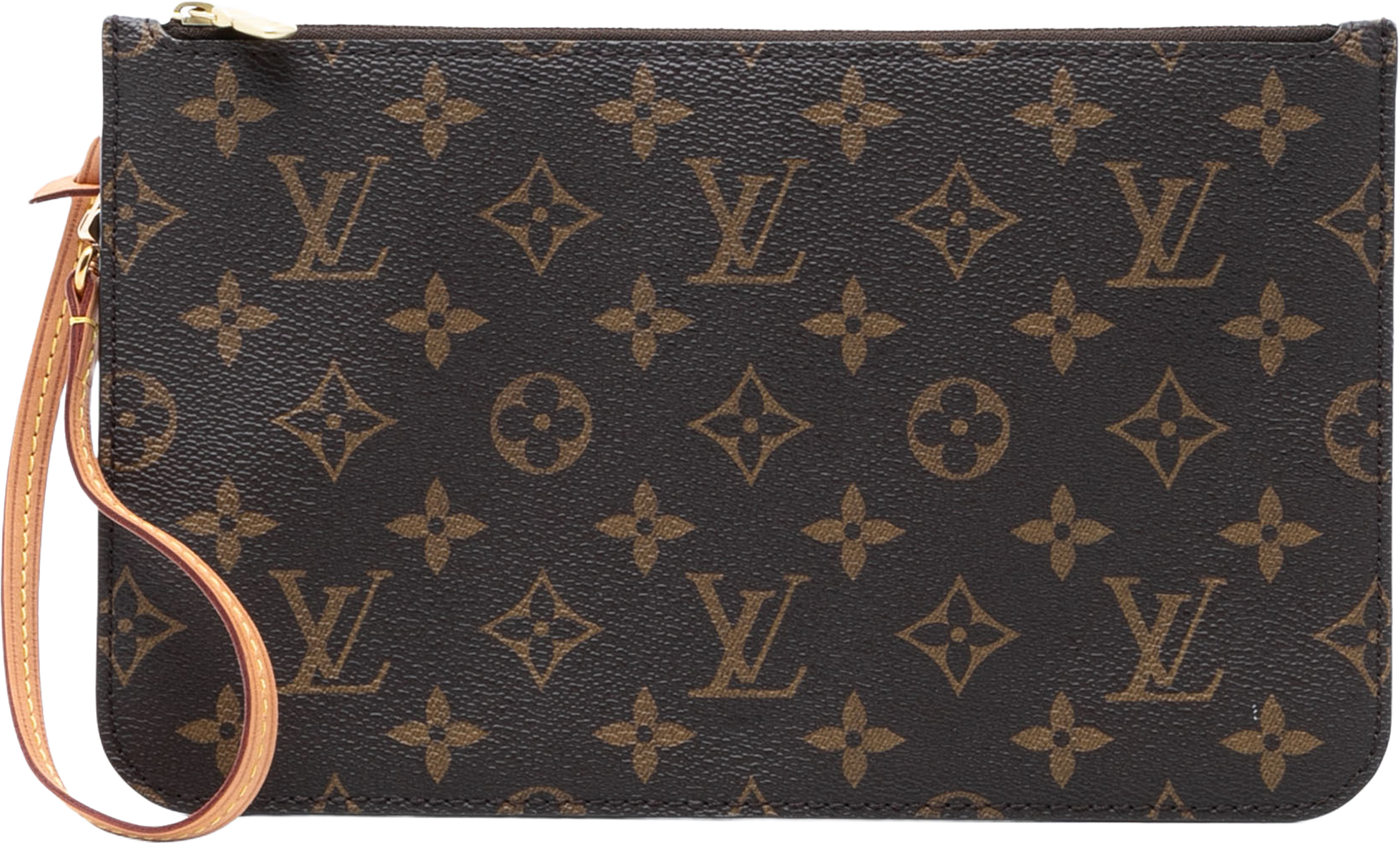 Louis Vuitton Monogram Neverfull Mm Pouch, från Luxclusif, i färgen brown. Klicka för att öppna bilden i stort format