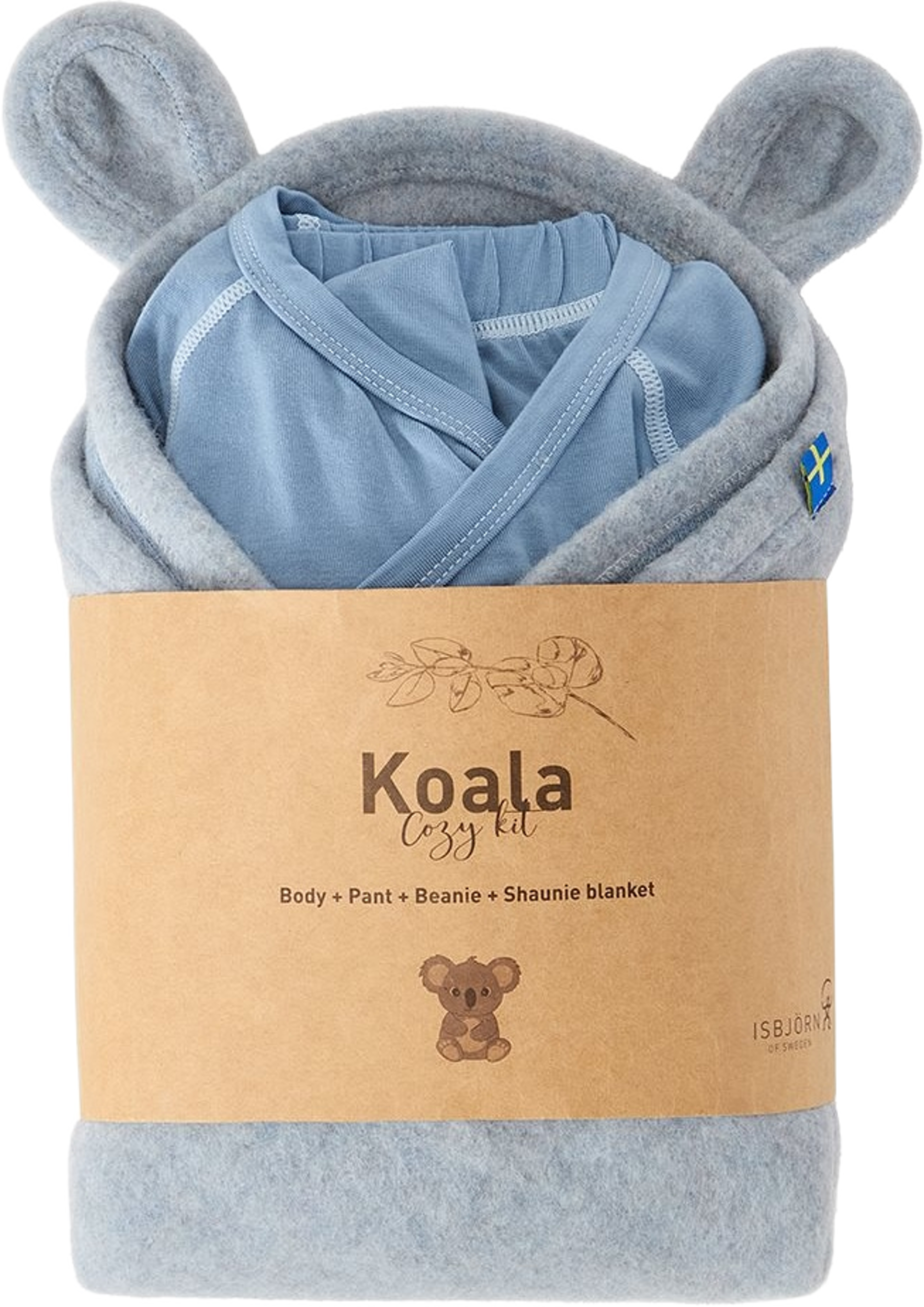 Isbjörn Koala Cozy Kit, från ISBJÖRN of Sweden, i färgen lagoon. Klicka för att öppna bilden i stort format