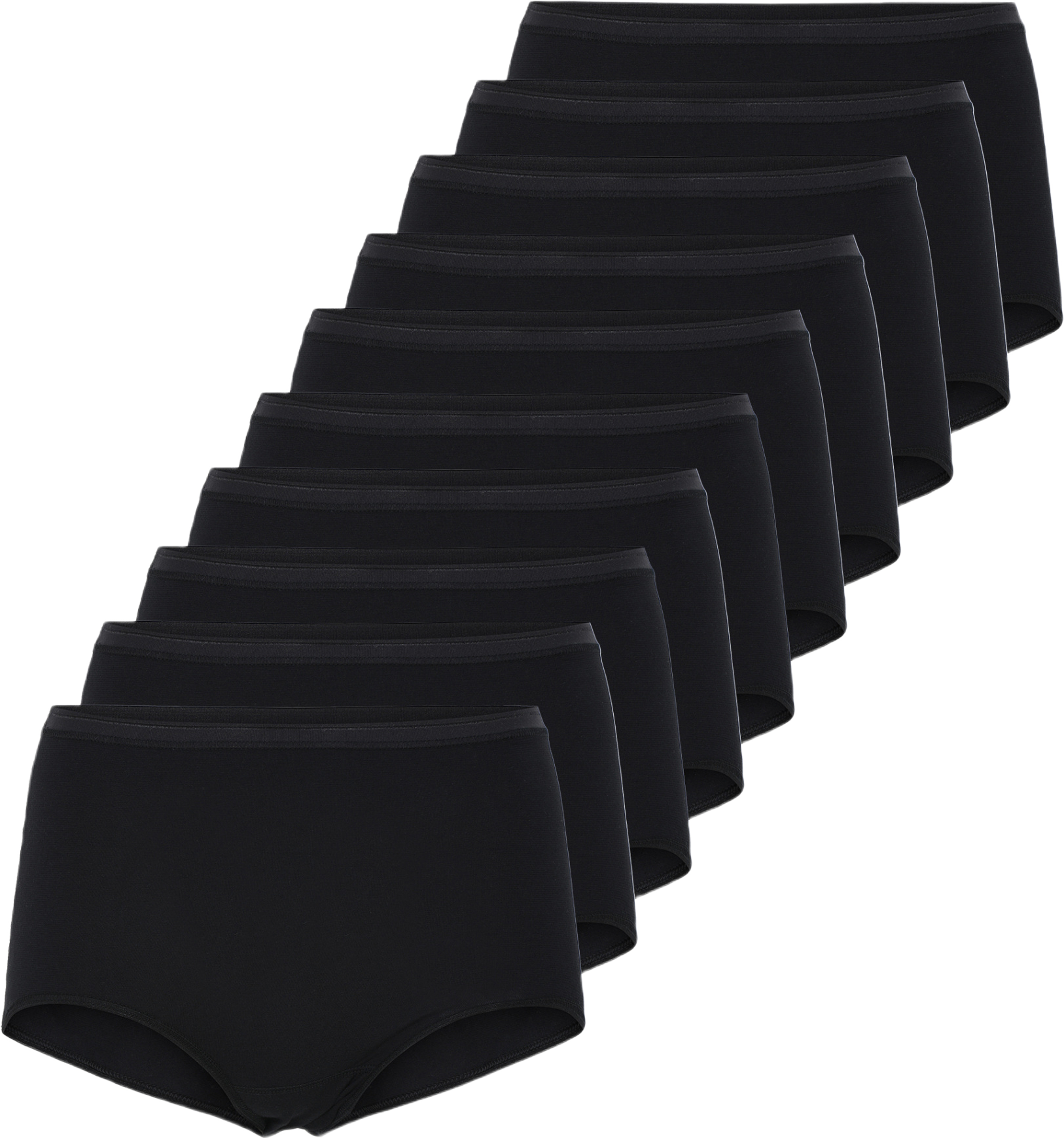 Ekologisk Bomull, Maxi Brief Trosar, 10-pack, Vit