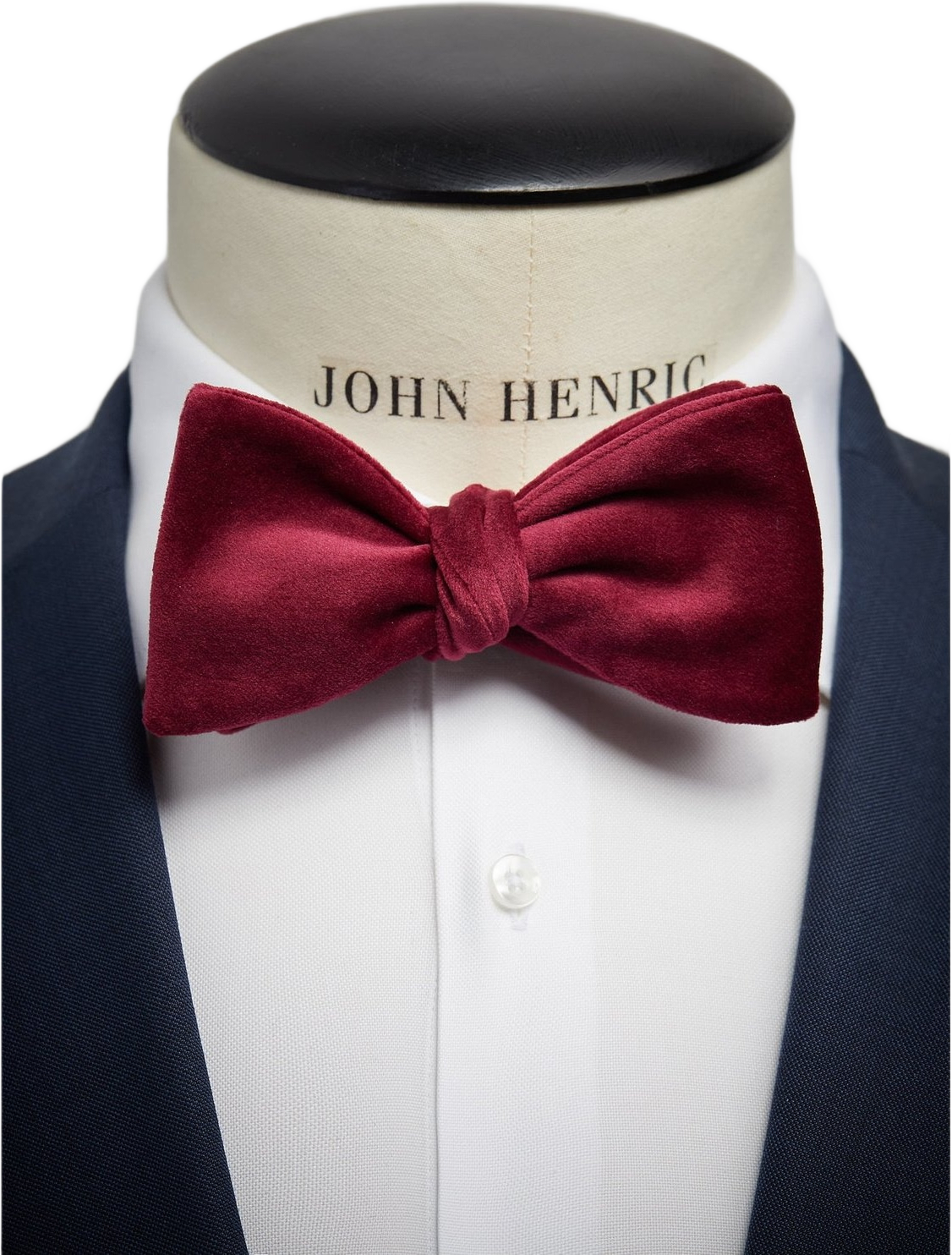Self Tied Velvet Bow Tie