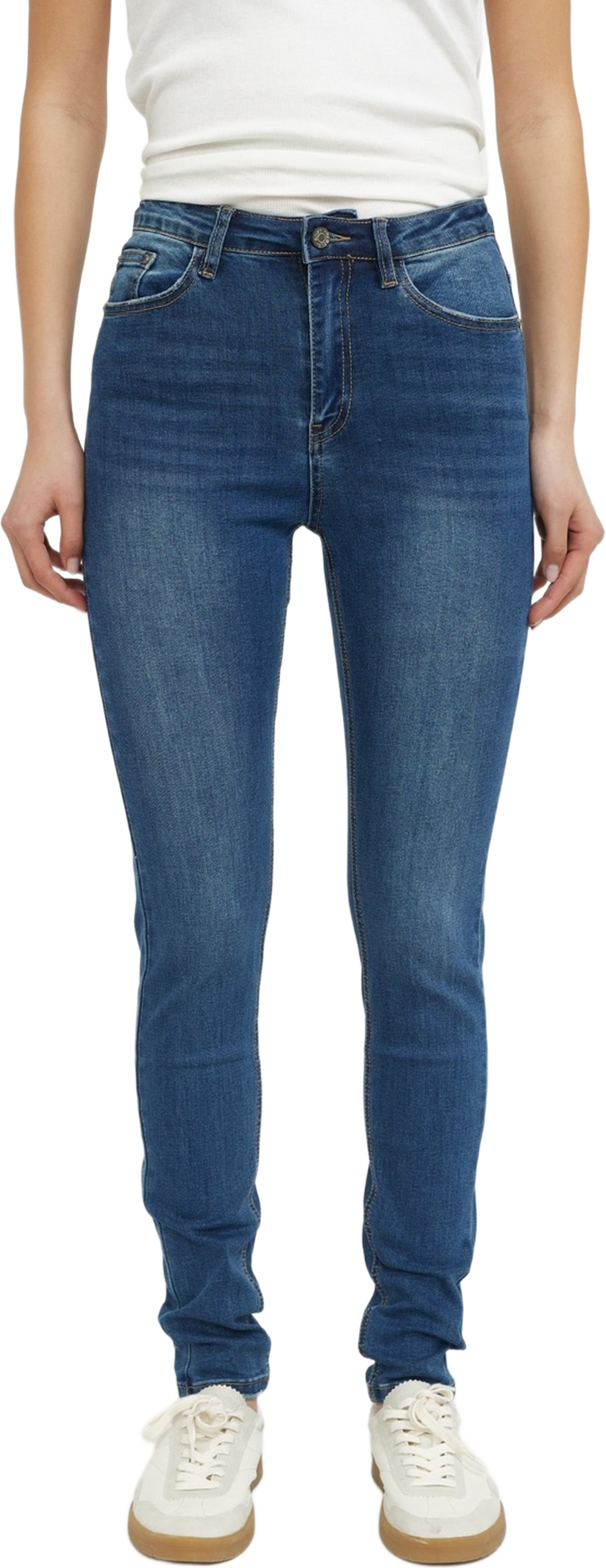 Srhighwaist Slim Jeans Blue, från Soft Rebels, i färgen dark blue wash. Klicka för att öppna bilden i stort format