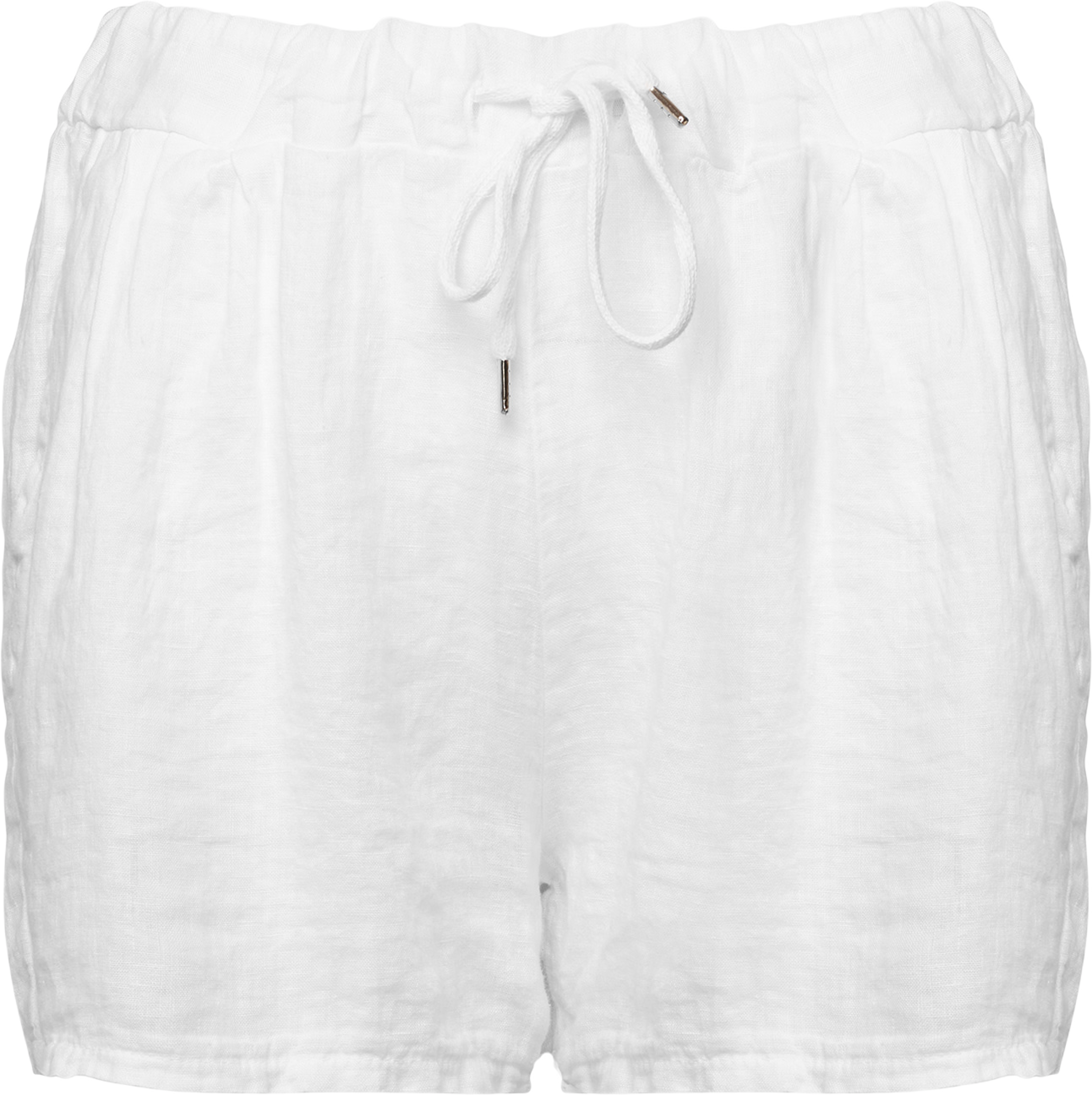17691, Shorts, Linen - White