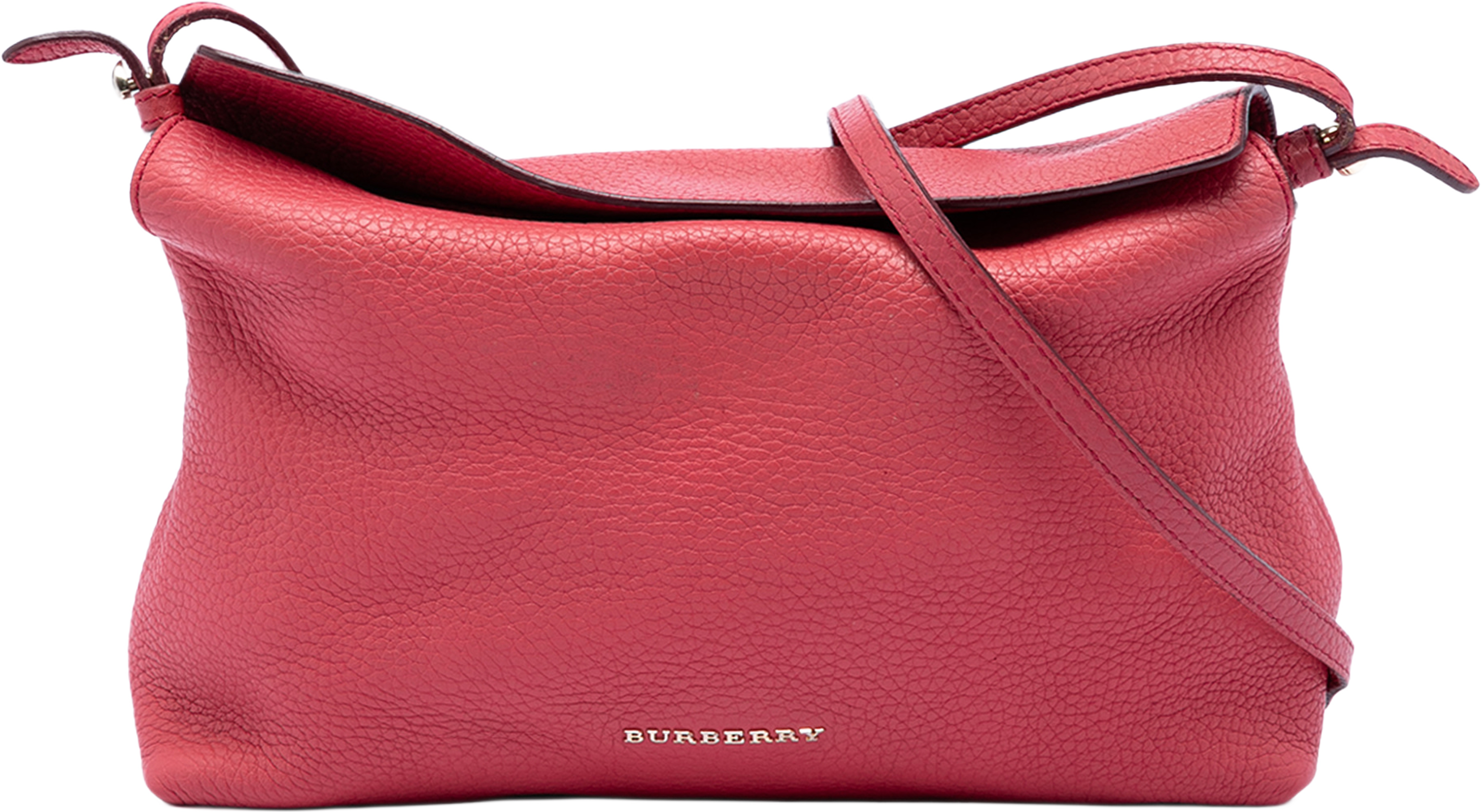 Burberry Grained Calfskin Leah Crossbody, från Luxclusif, i färgen pink. Klicka för att öppna bilden i stort format