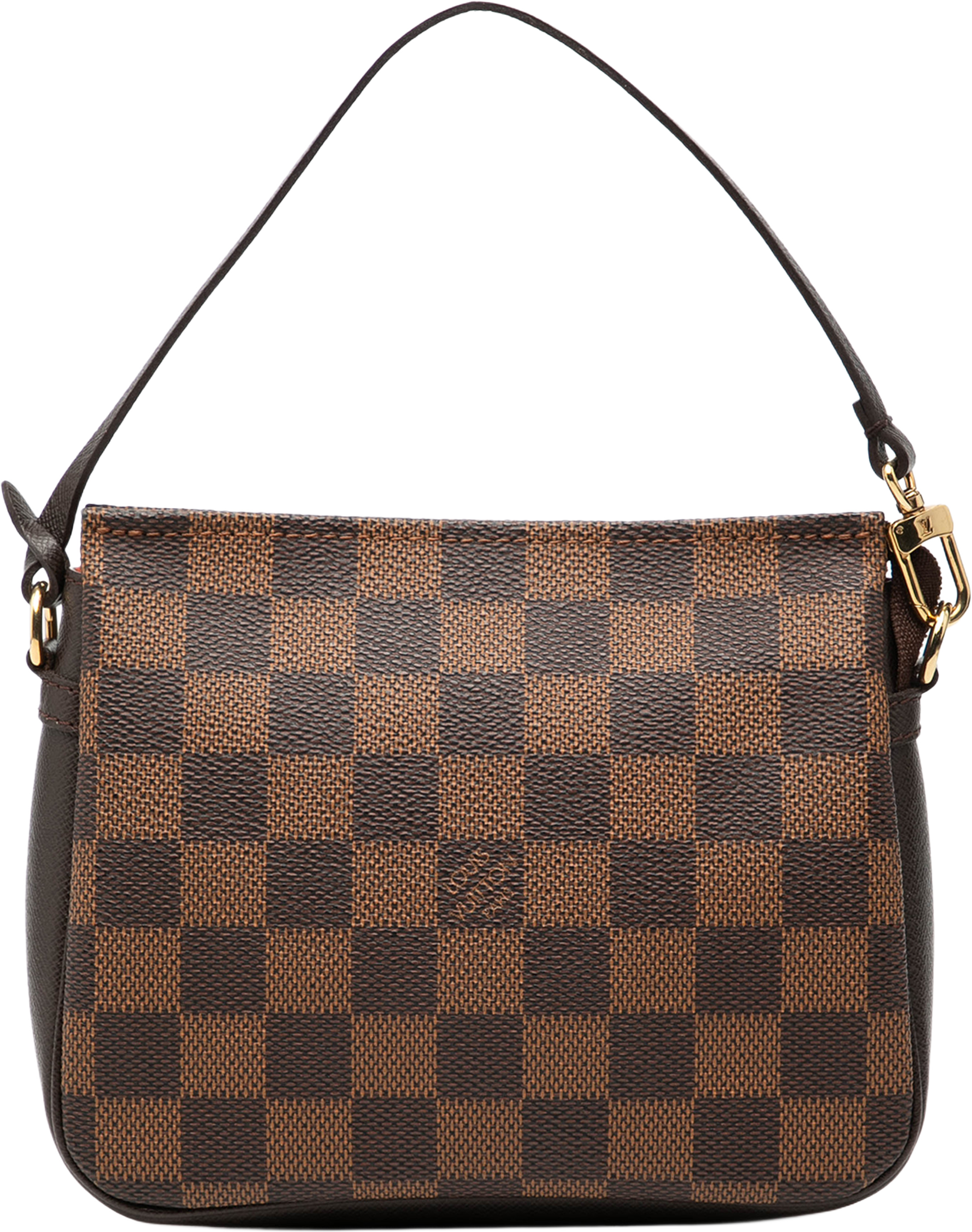 Louis Vuitton Damier Ebene Trousse Pochette, från Luxclusif, i färgen brown. Klicka för att öppna bilden i stort format