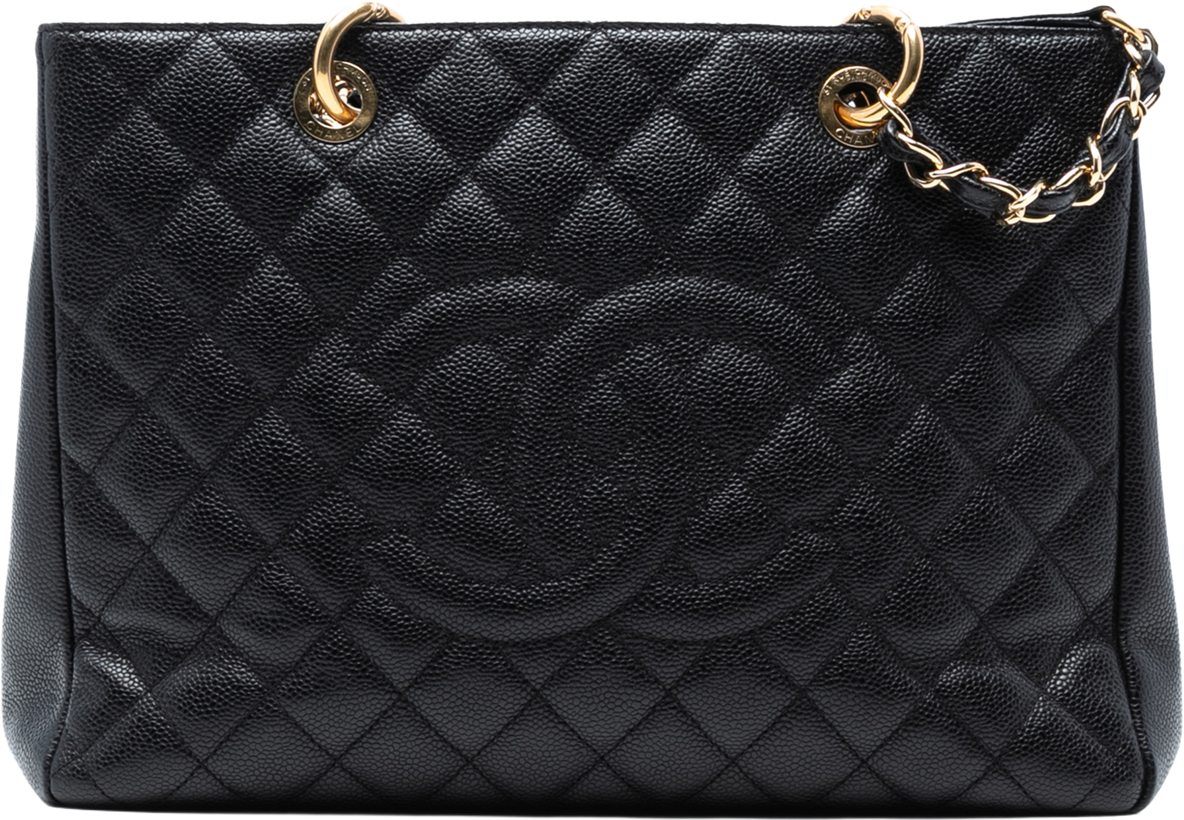 Chanel Caviar Grand Shopping Tote, från Luxclusif, i färgen black. Klicka för att öppna bilden i stort format