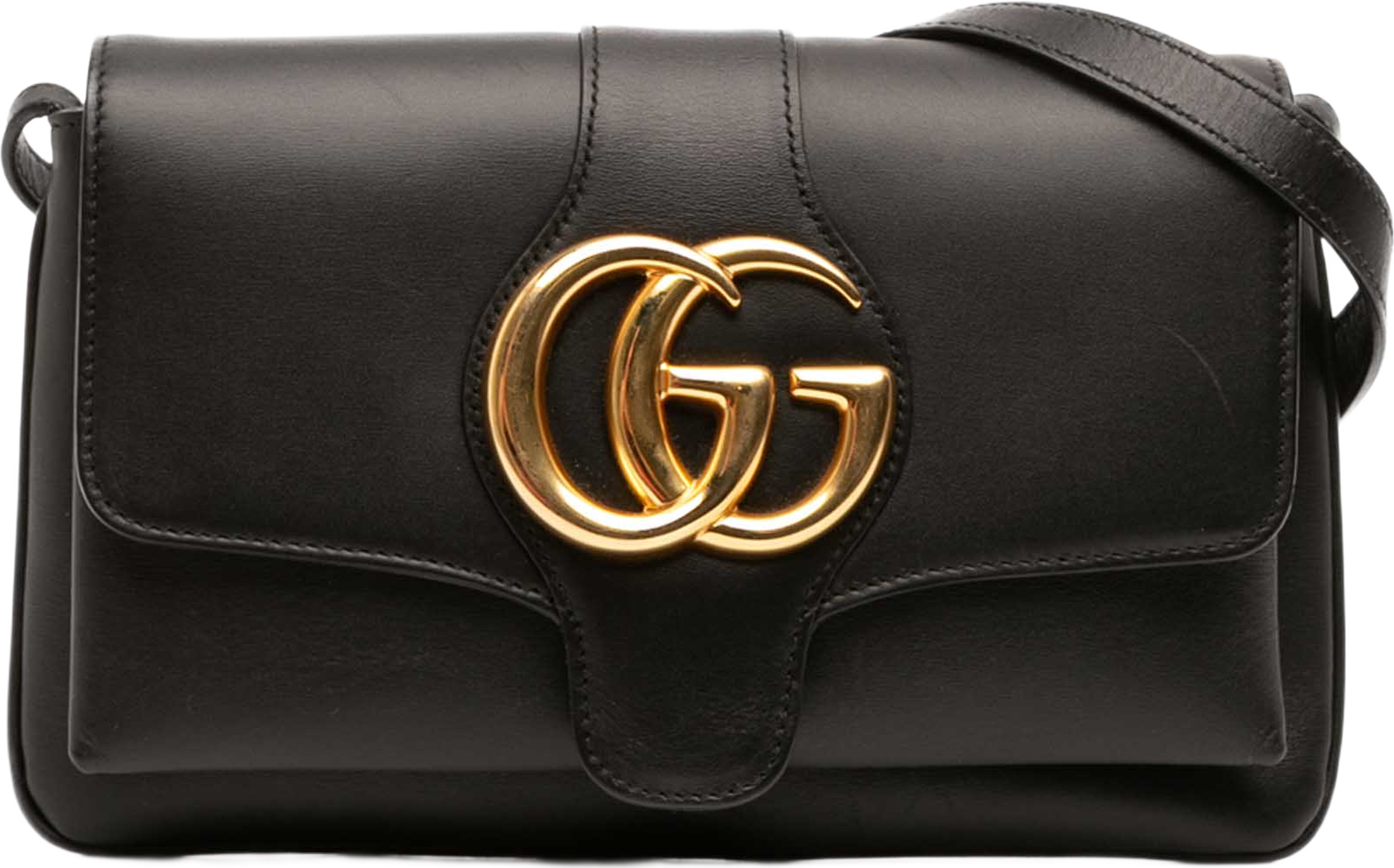 Gucci Small Calfskin Arli Crossbody, från Luxclusif, i färgen svart. Klicka för att öppna bilden i stort format