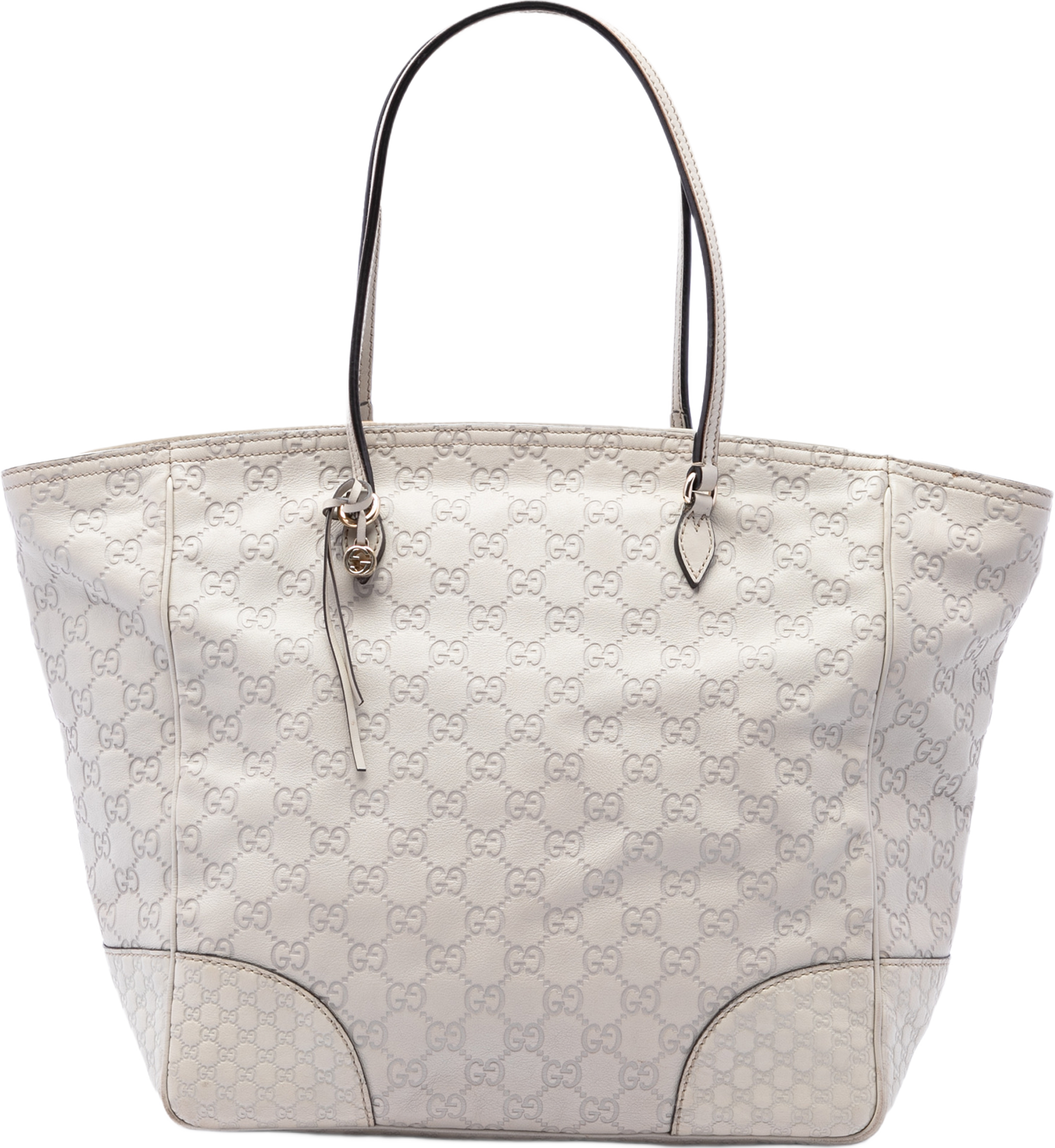 Gucci Guccissima Bree Tote, från Luxclusif, i färgen vit. Klicka för att öppna bilden i stort format