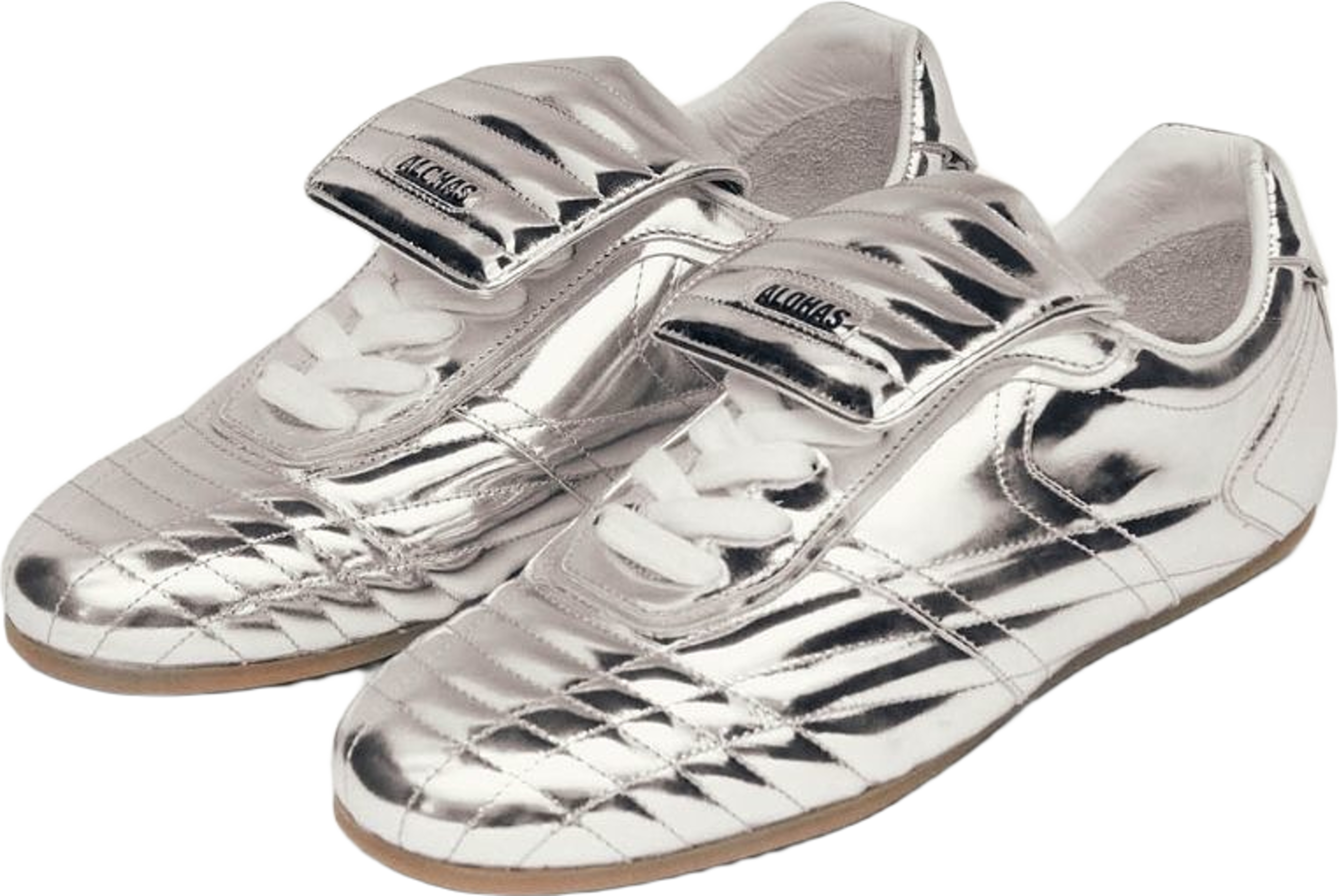Tb.99 Silver Leather Sneakers
