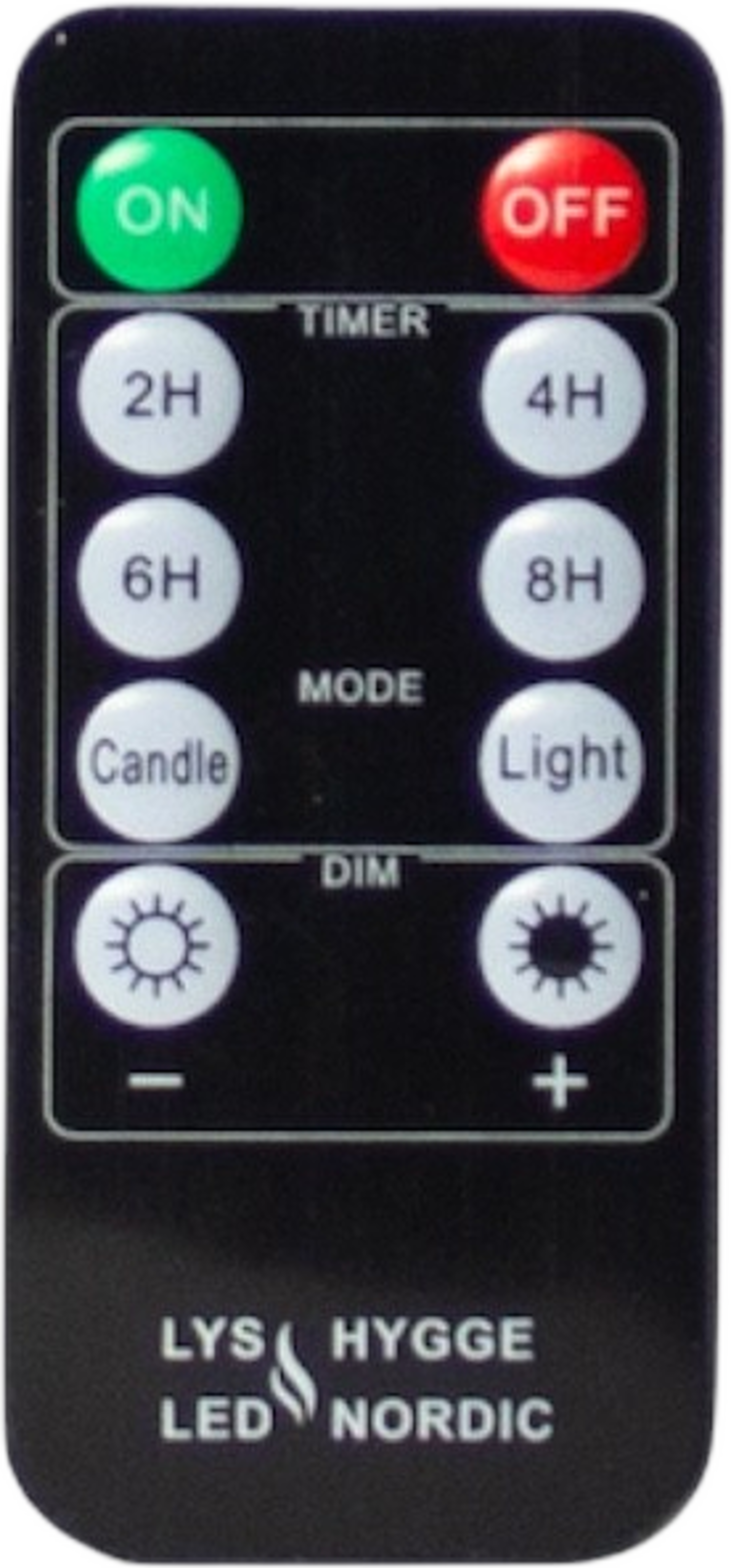 Svart Fjärrkontroll För Ljus, från Led Nordic, i färgen svart. Klicka för att öppna bilden i stort format
