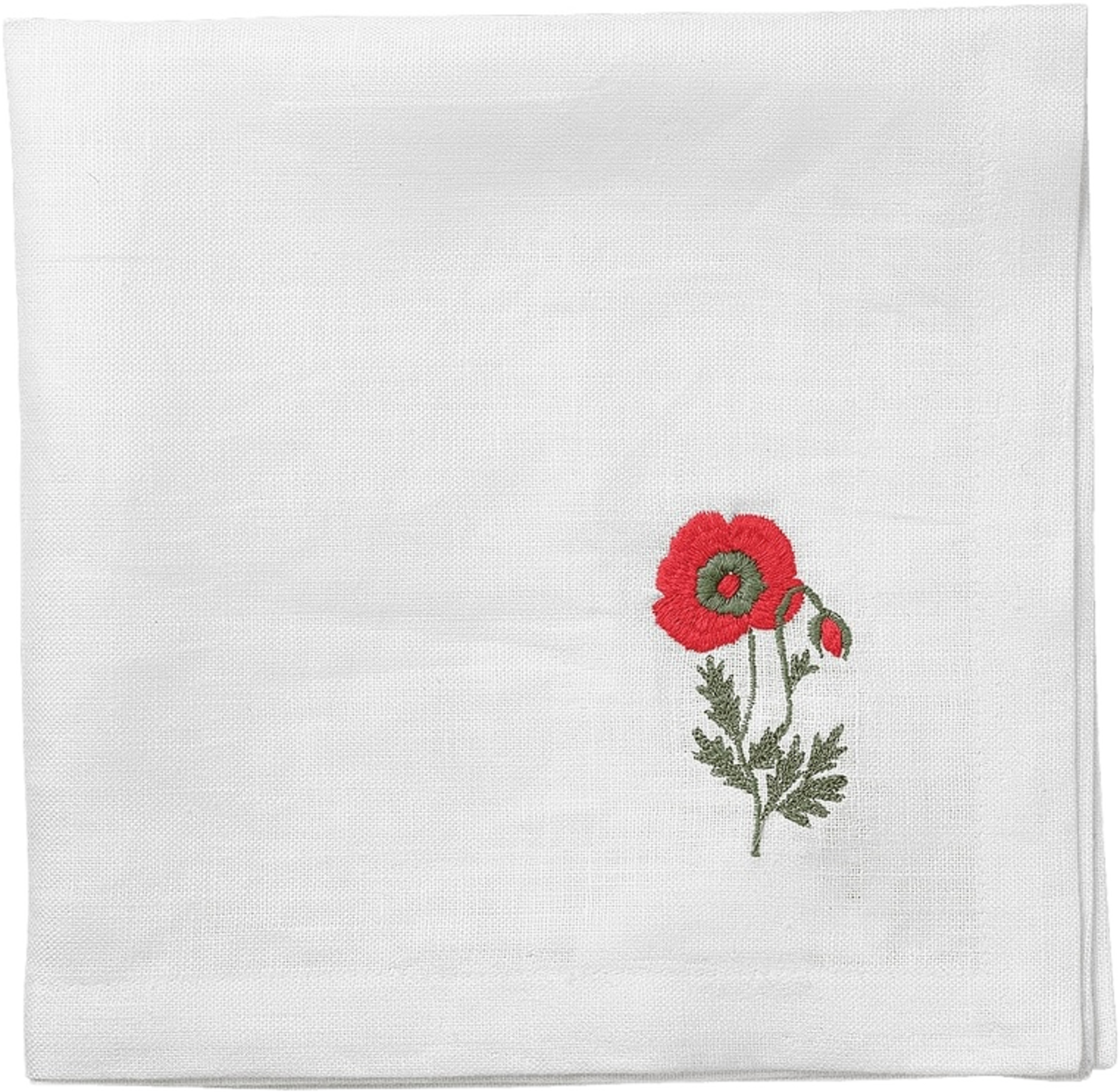 Bouquet Servett - Burgundy 45x45 Cm, från Pick A Poppy, i färgen poppy red. Klicka för att öppna bilden i stort format
