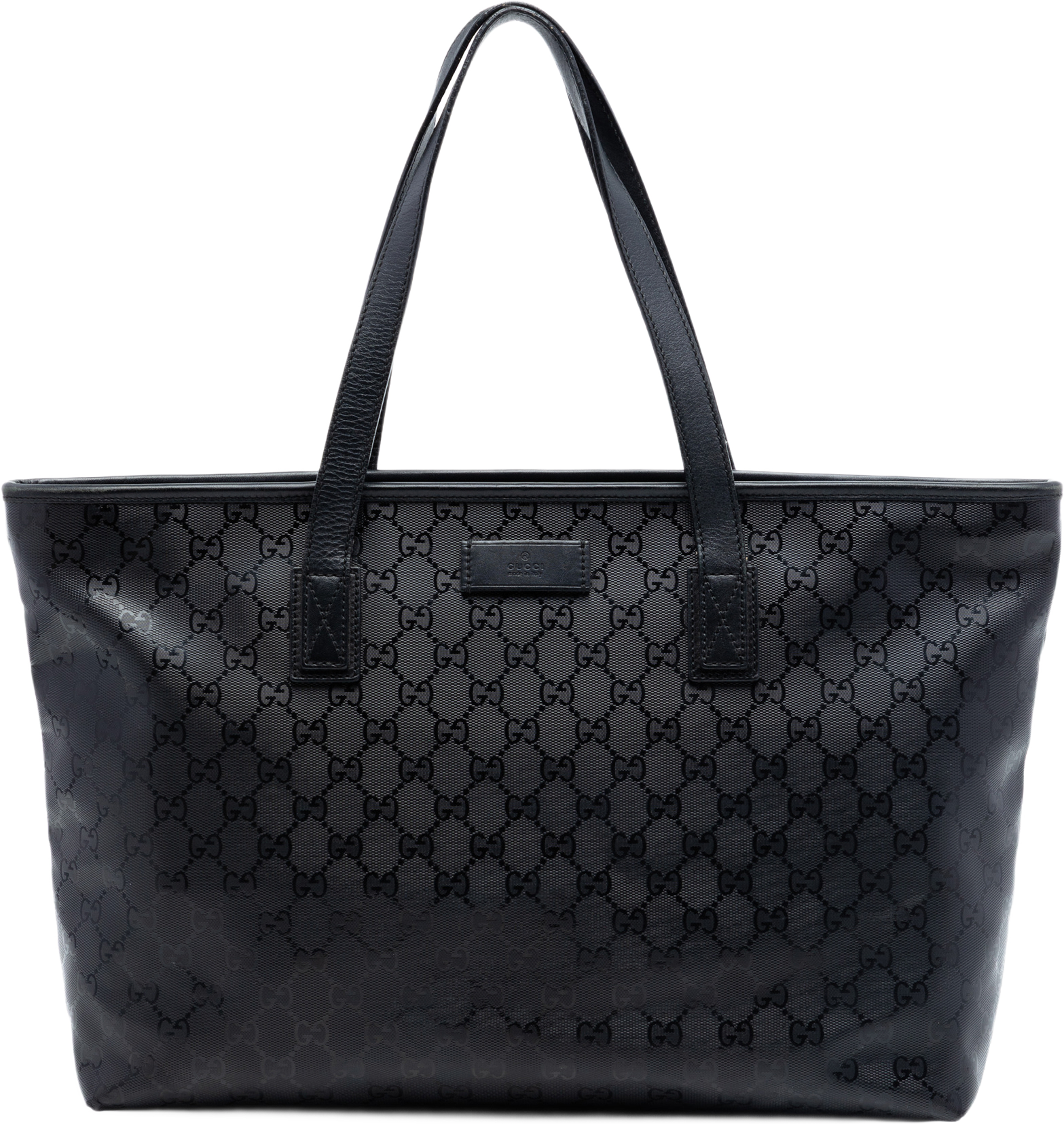 Gucci Medium Gg Imprime Tote, från Luxclusif, i färgen svart. Klicka för att öppna bilden i stort format