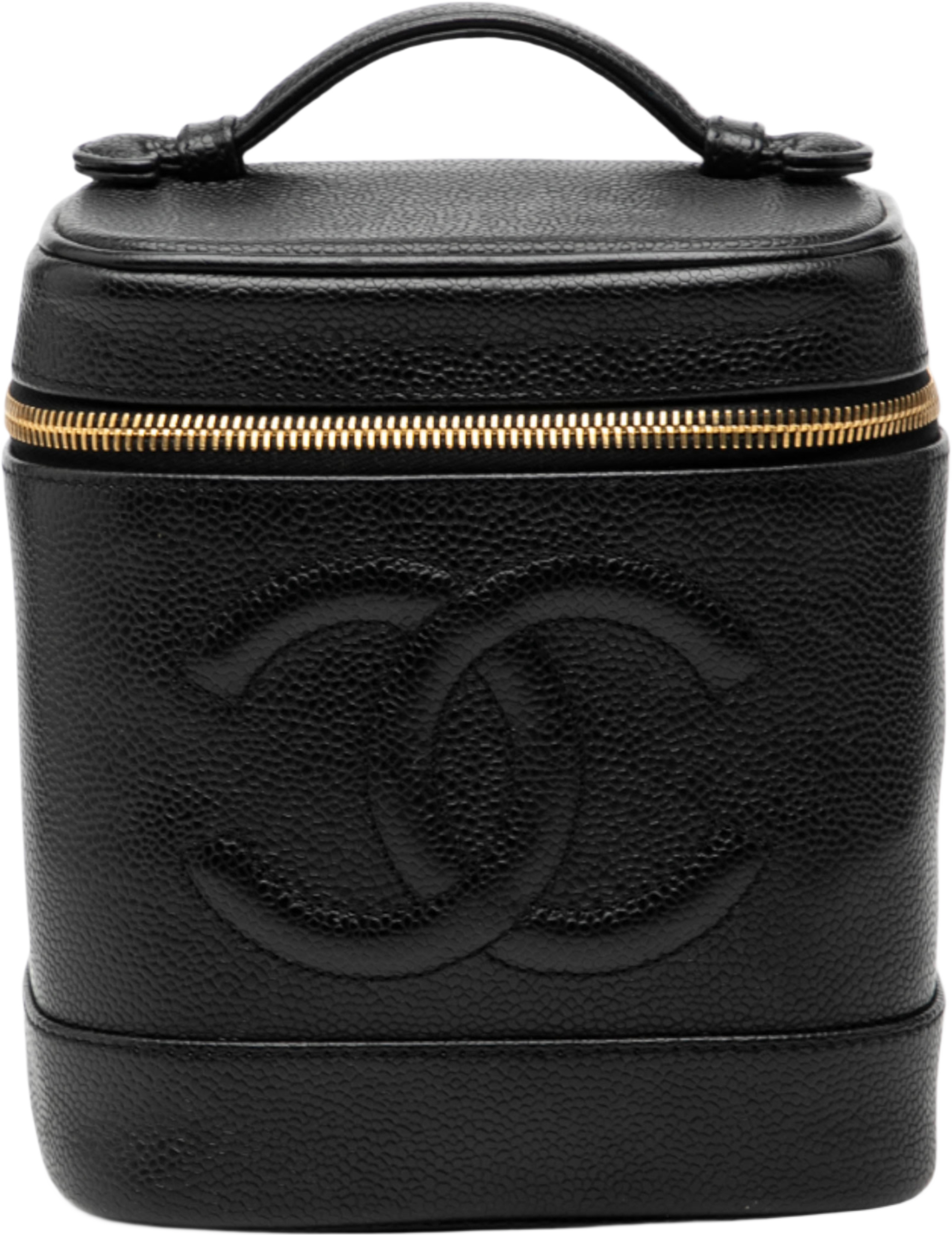 Chanel Cc Caviar Vanity Bag, från Luxclusif, i färgen black. Klicka för att öppna bilden i stort format