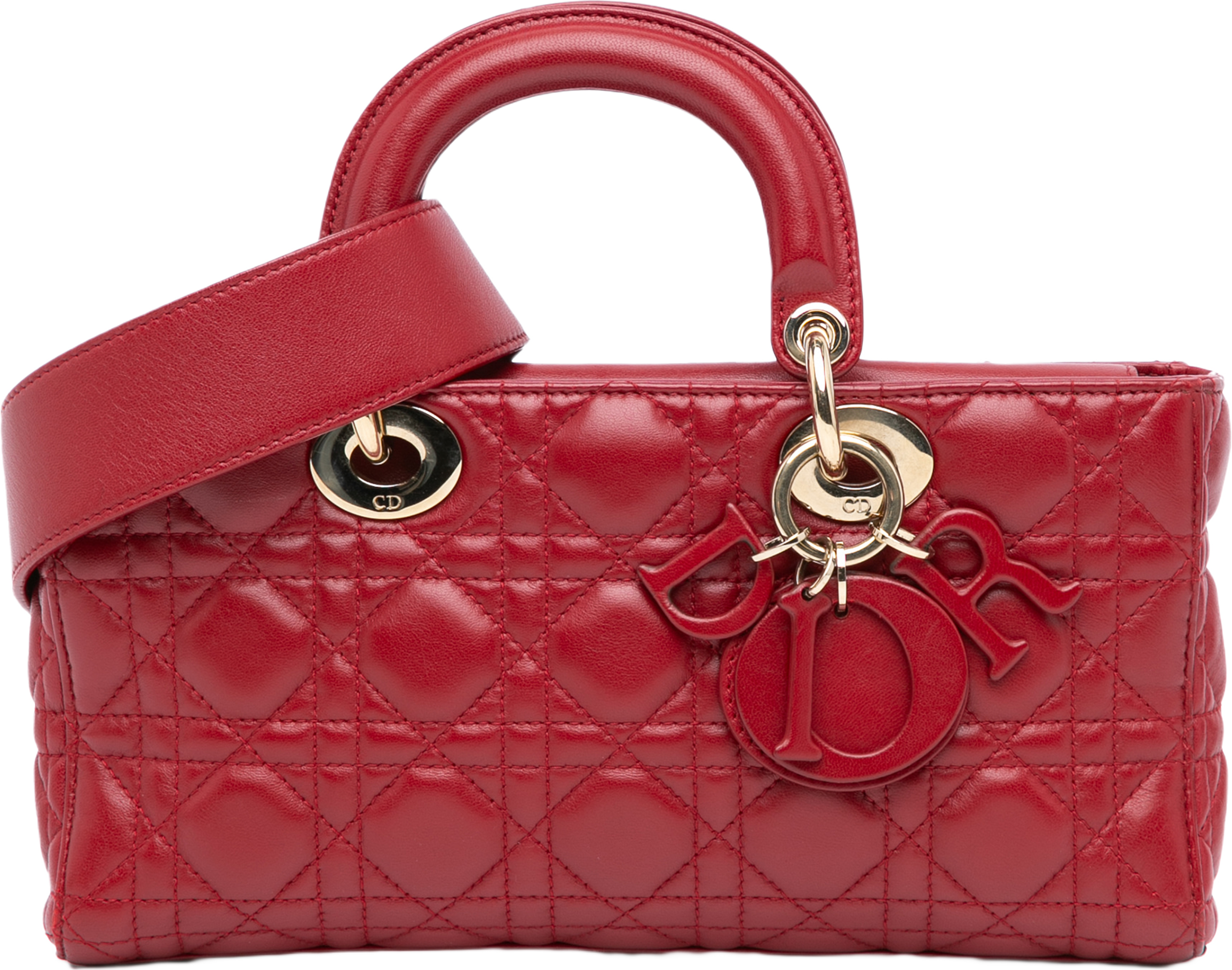 Dior Medium Lambskin Cannage Lady D Joy