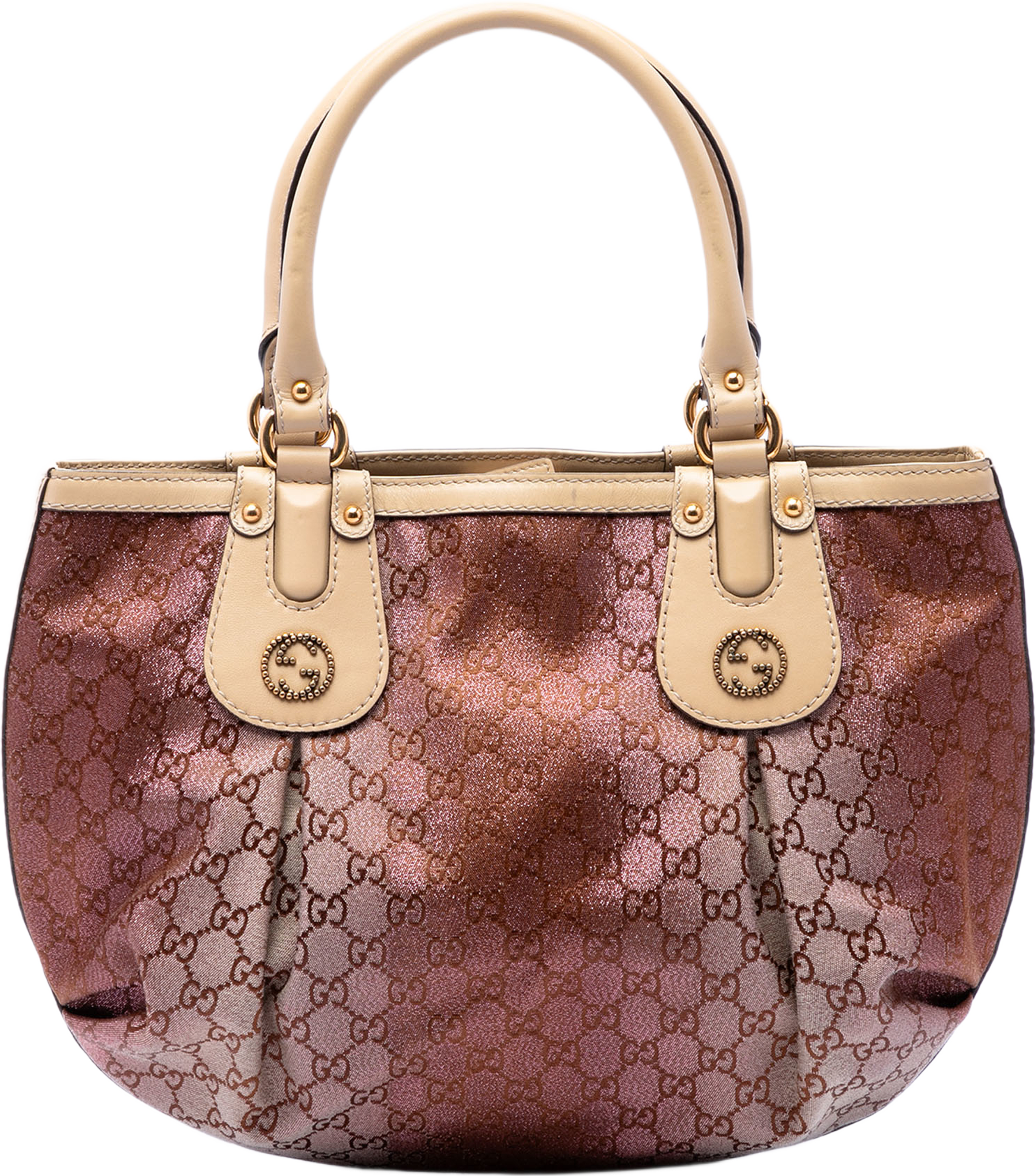 Gucci Gg Lurex Scarlett Tote, från Luxclusif, i färgen brun. Klicka för att öppna bilden i stort format