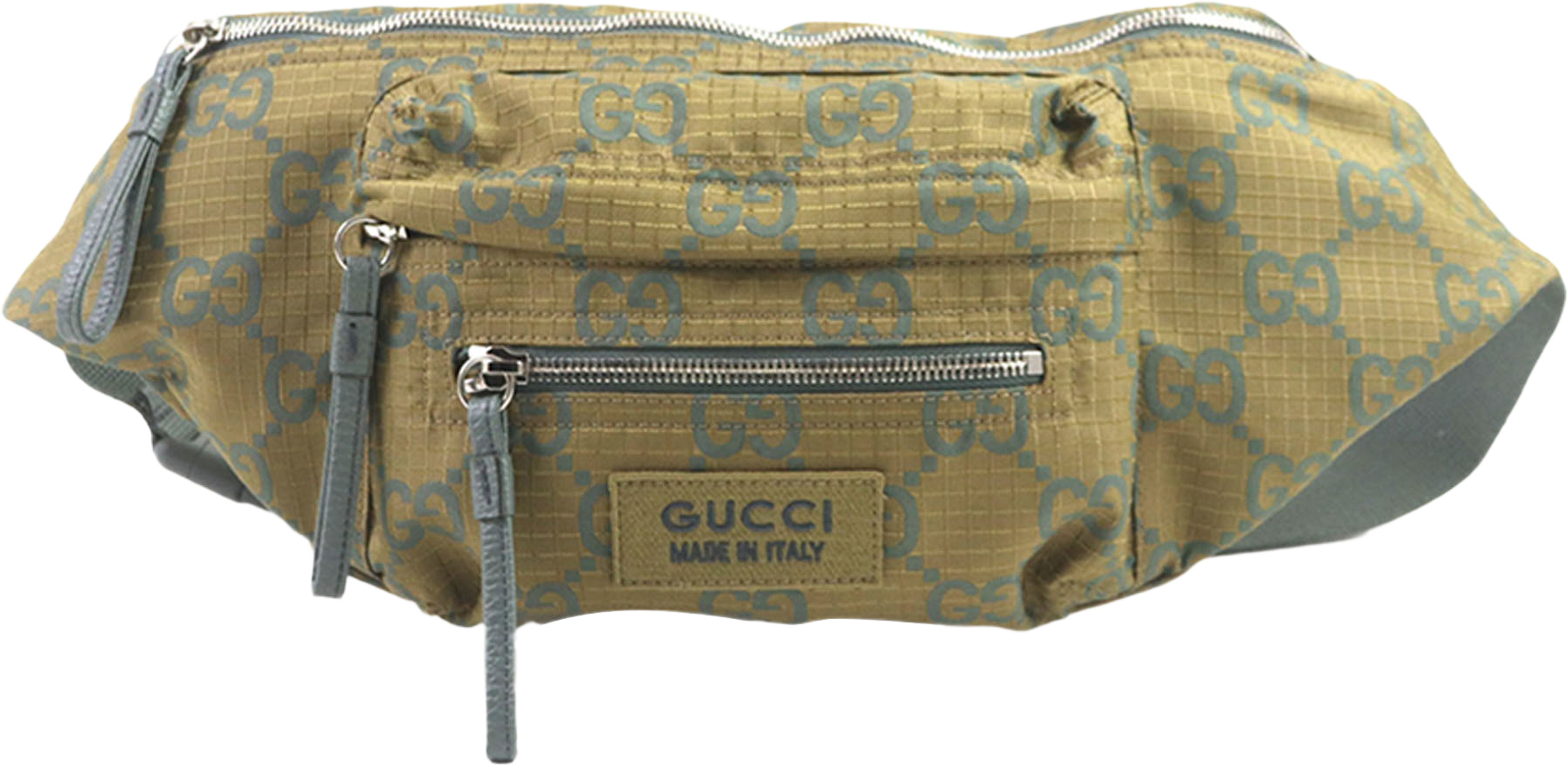 Gucci Gg Ripstop Nylon Belt Bag, från Luxclusif, i färgen brun. Klicka för att öppna bilden i stort format