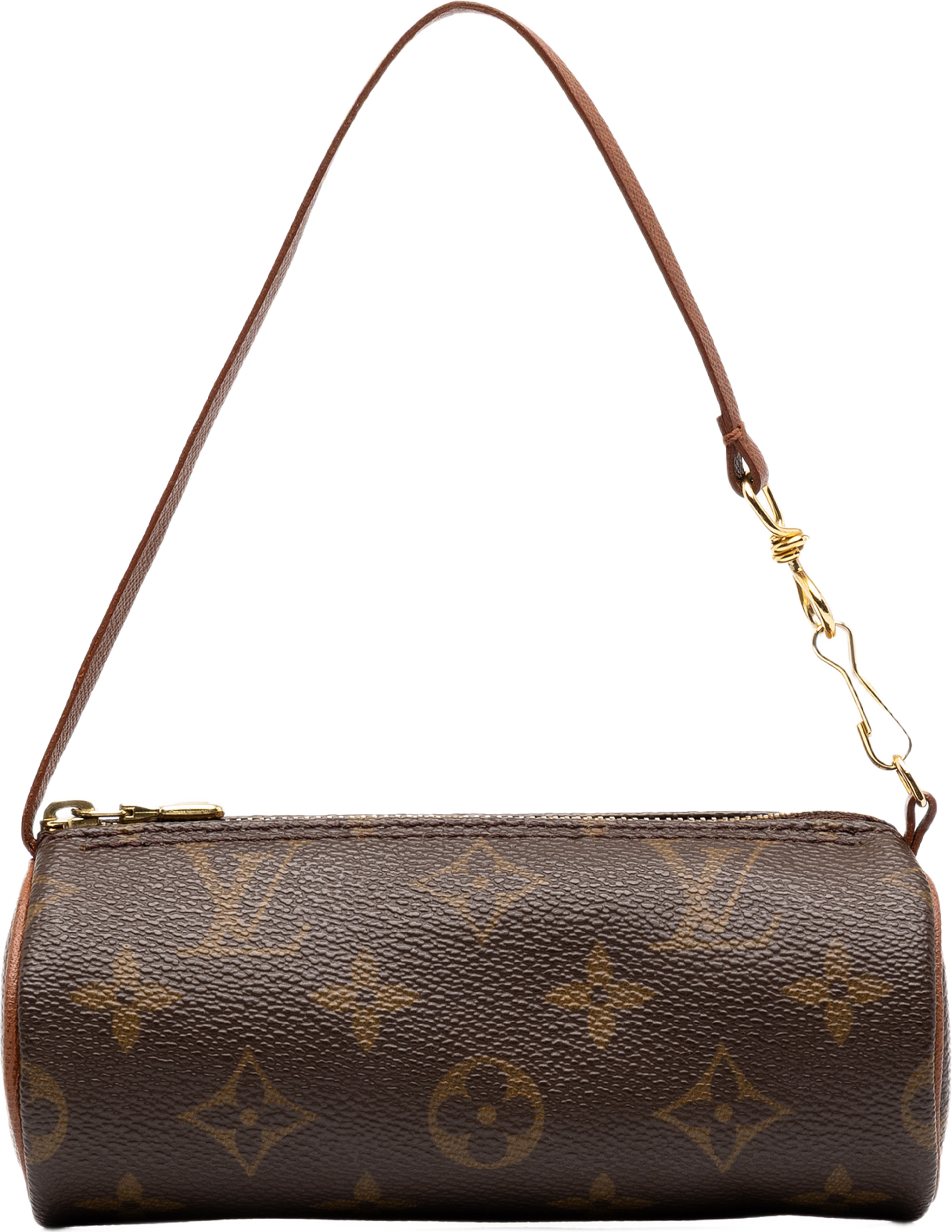 Louis Vuitton Monogram Papillon Pochette, från Luxclusif, i färgen brun. Klicka för att öppna bilden i stort format