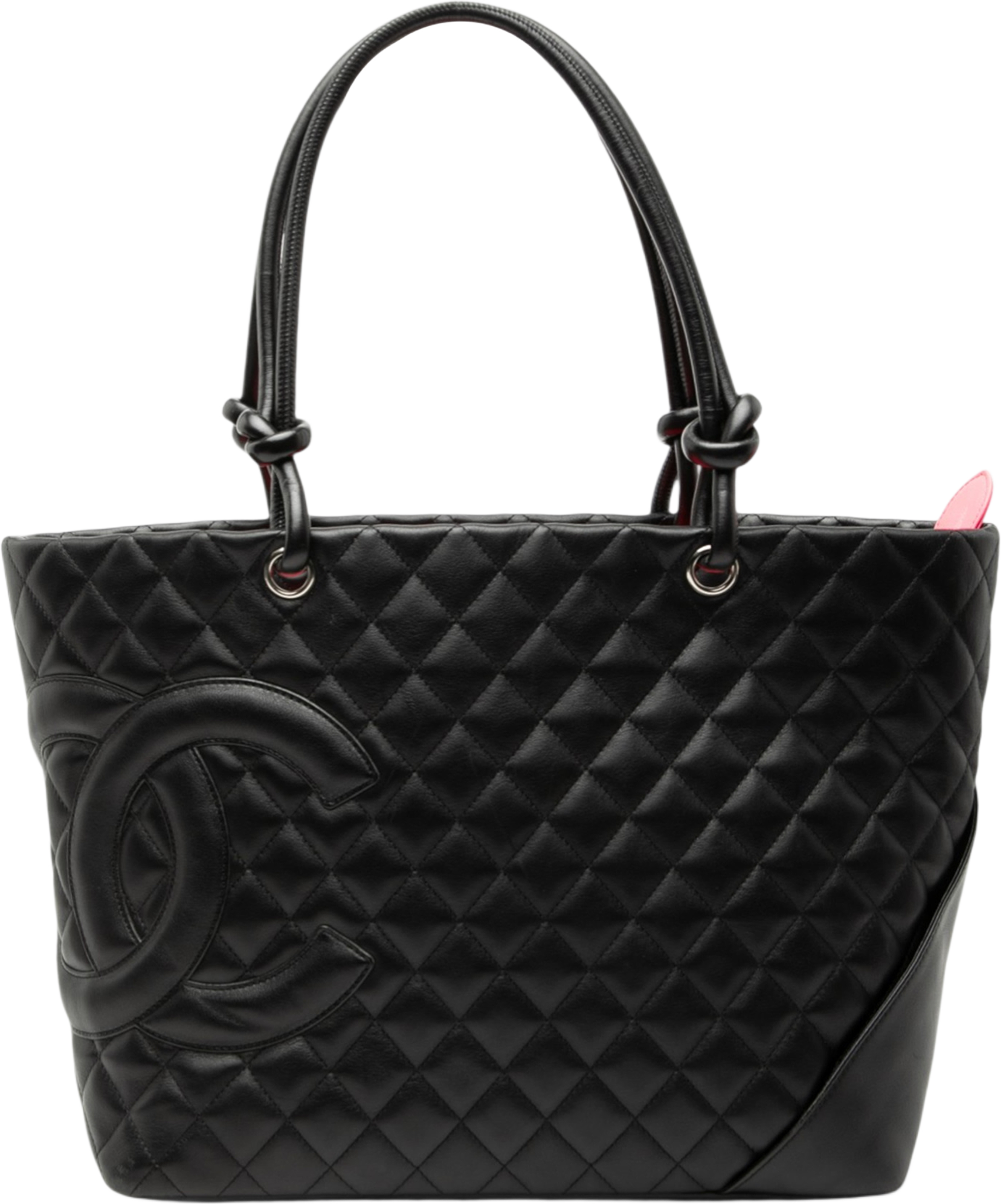 Chanel Large Quilted Calfskin Cambon Ligne Tote, från Luxclusif, i färgen black. Klicka för att öppna bilden i stort format