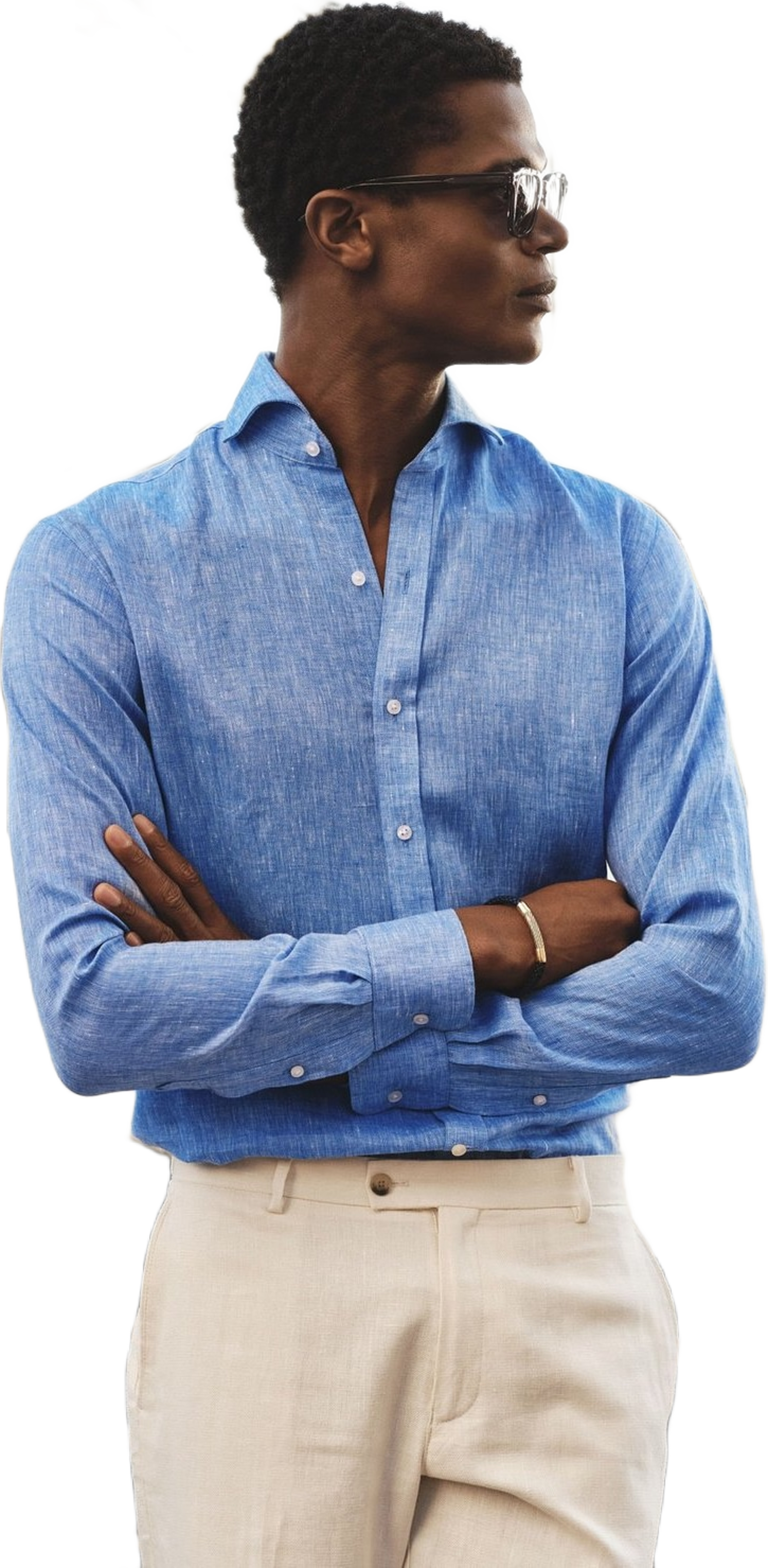 Linen Solid Smart Shirt (adonis)