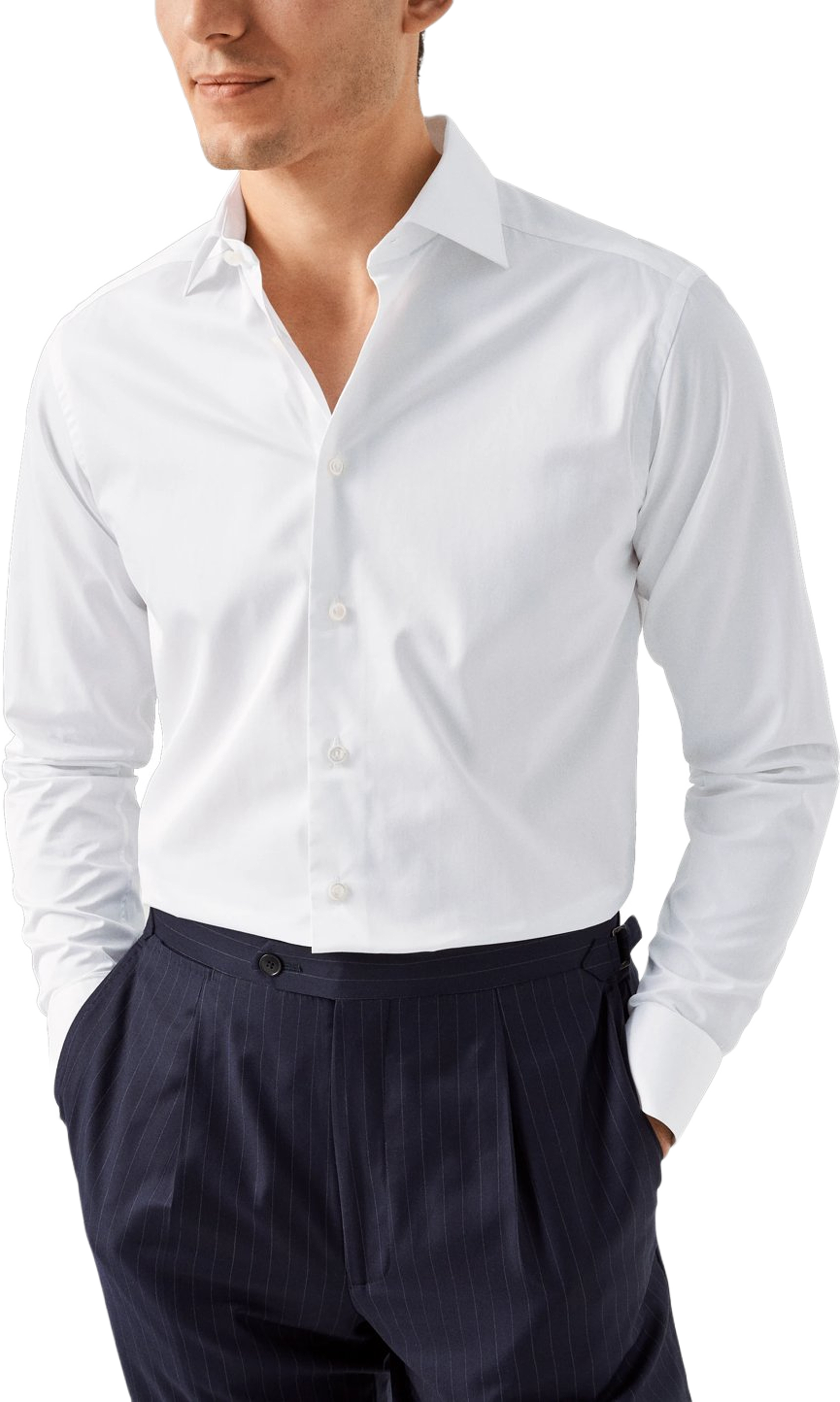 Slim Fit Skjorta I Twill