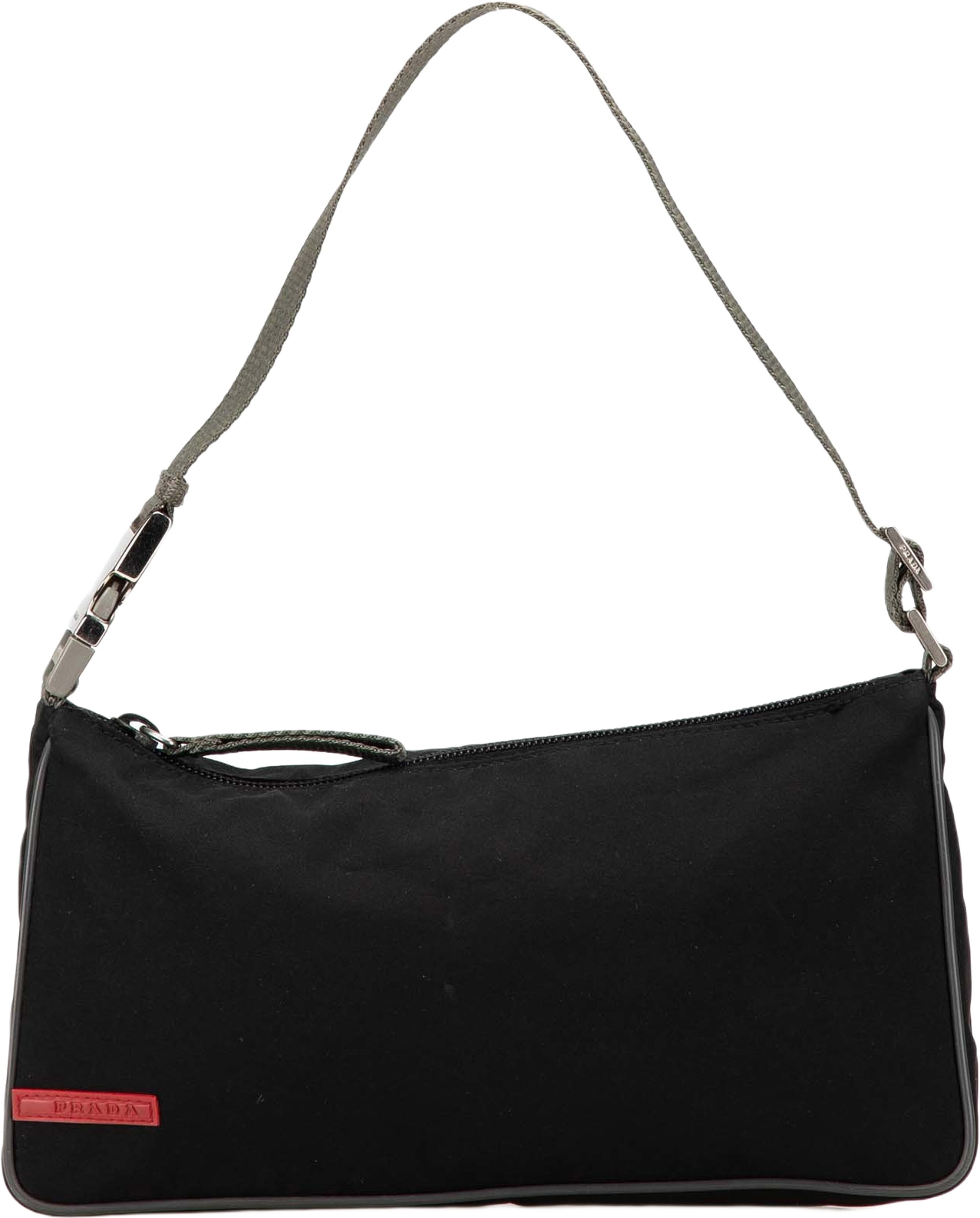 Prada Tessuto Sport Shoulder Bag, från Luxclusif, i färgen black.