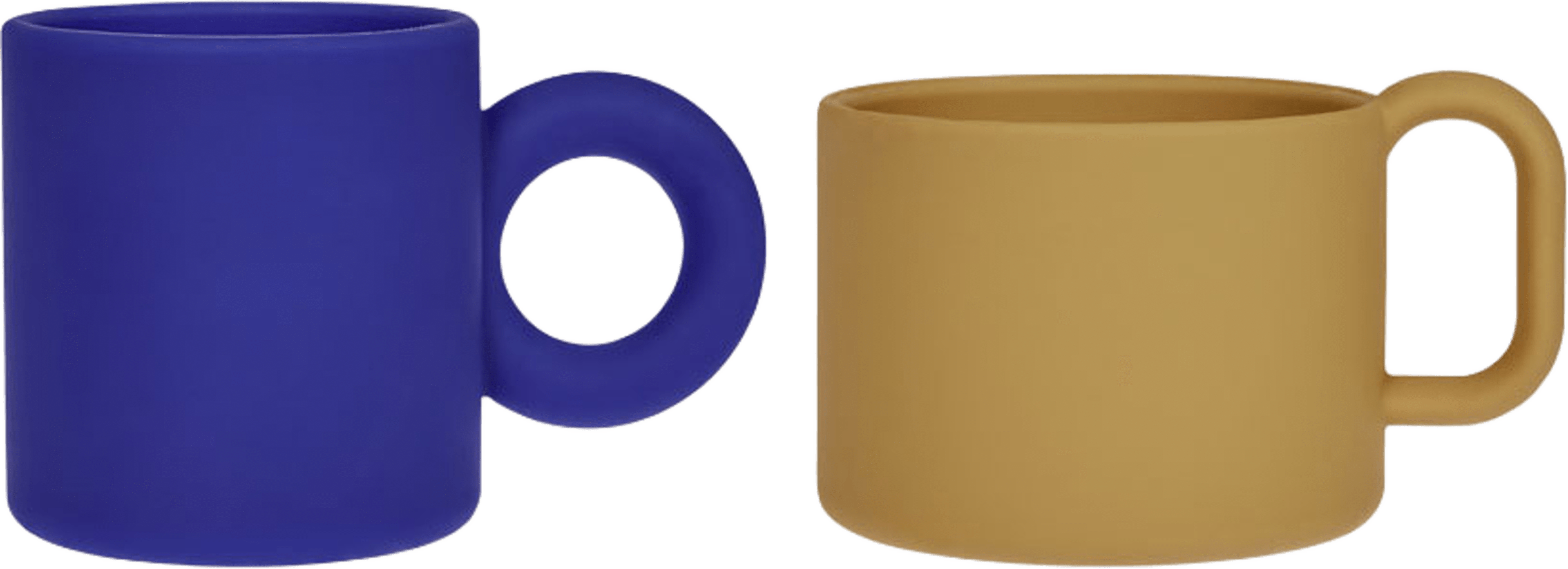 Nomu Cups - Set Of 2, från OYOY Mini, i färgen optic blue,light rubber. Klicka för att öppna bilden i stort format